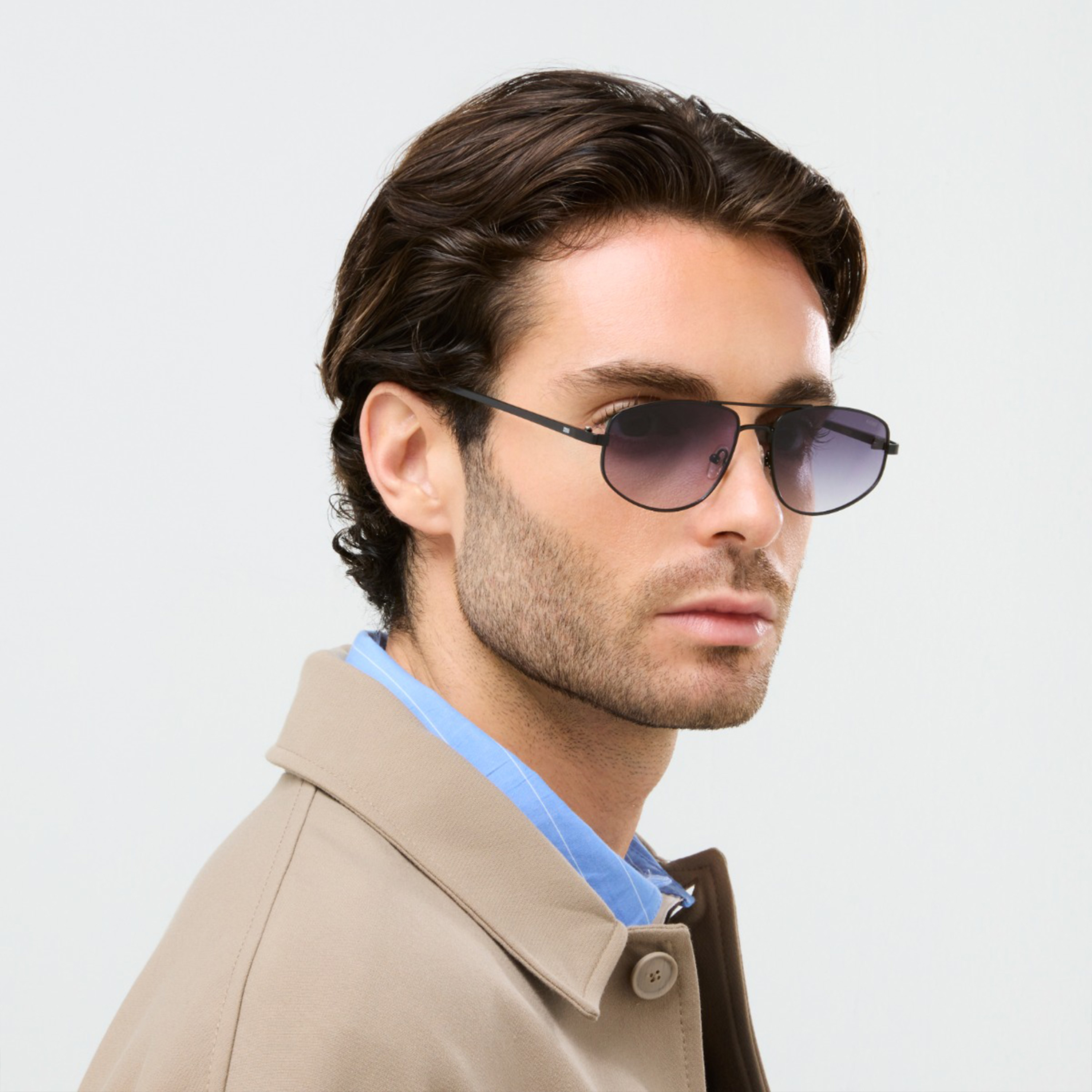 بلاك آوت- نظارة شمسية لي أفياتور رمادية مقاس 57 مم - BLA-000342-0107-men-sunglasses-image-6