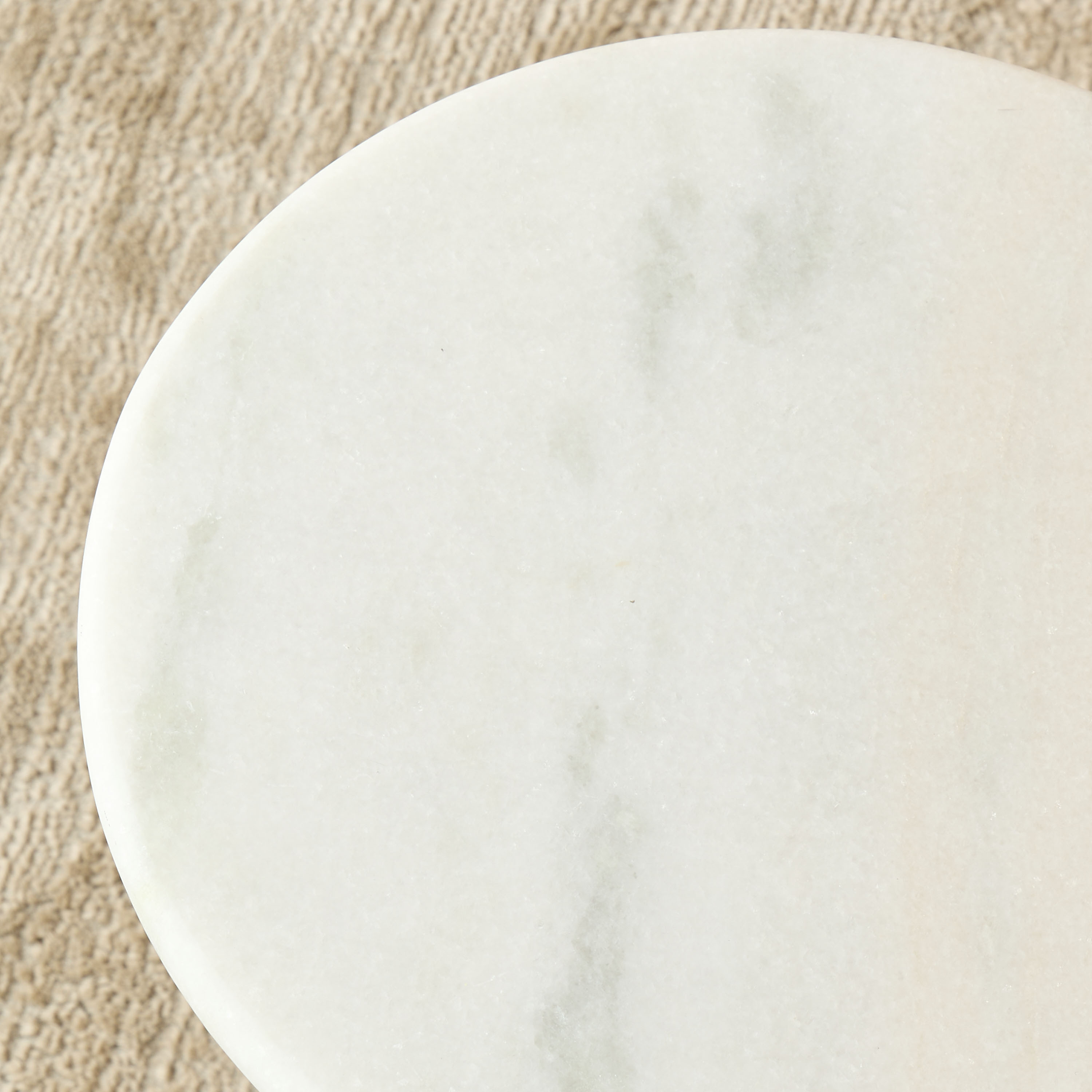 Marble Top Accent Table - 30x55 cms-furniture-livingroom-sideandendtables-image-4