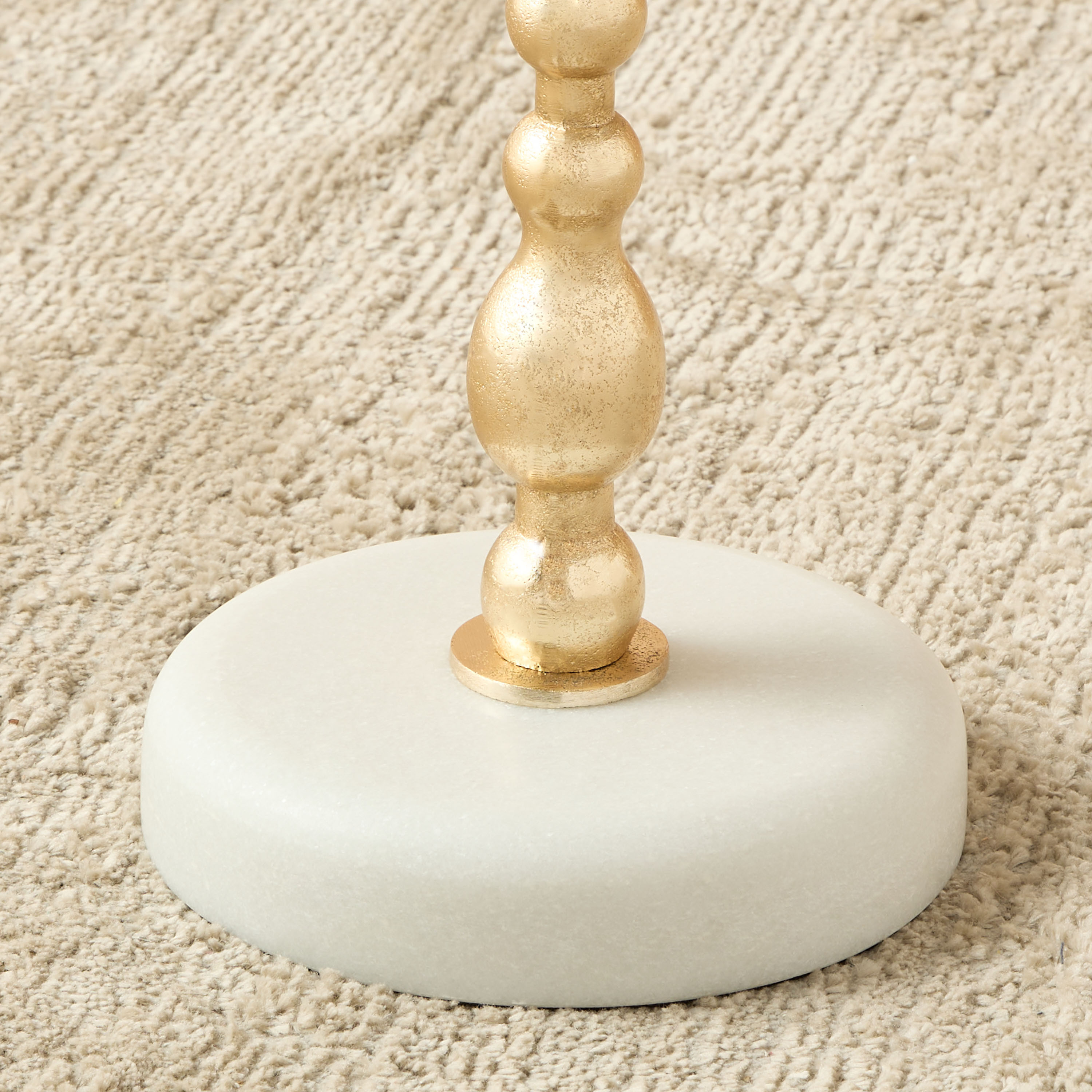 Marble Top Accent Table - 30x55 cms-furniture-livingroom-sideandendtables-image-5