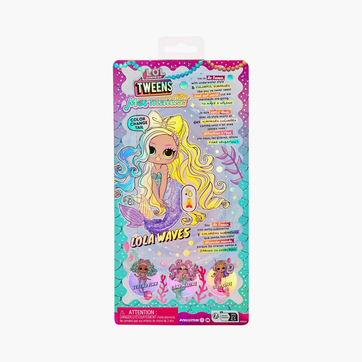 LOL Surprise Tweens Mermaid Lola Waves Fashion Doll with Color Changing Tail-toys-dollsandplaysets-dollplaysets-image-8