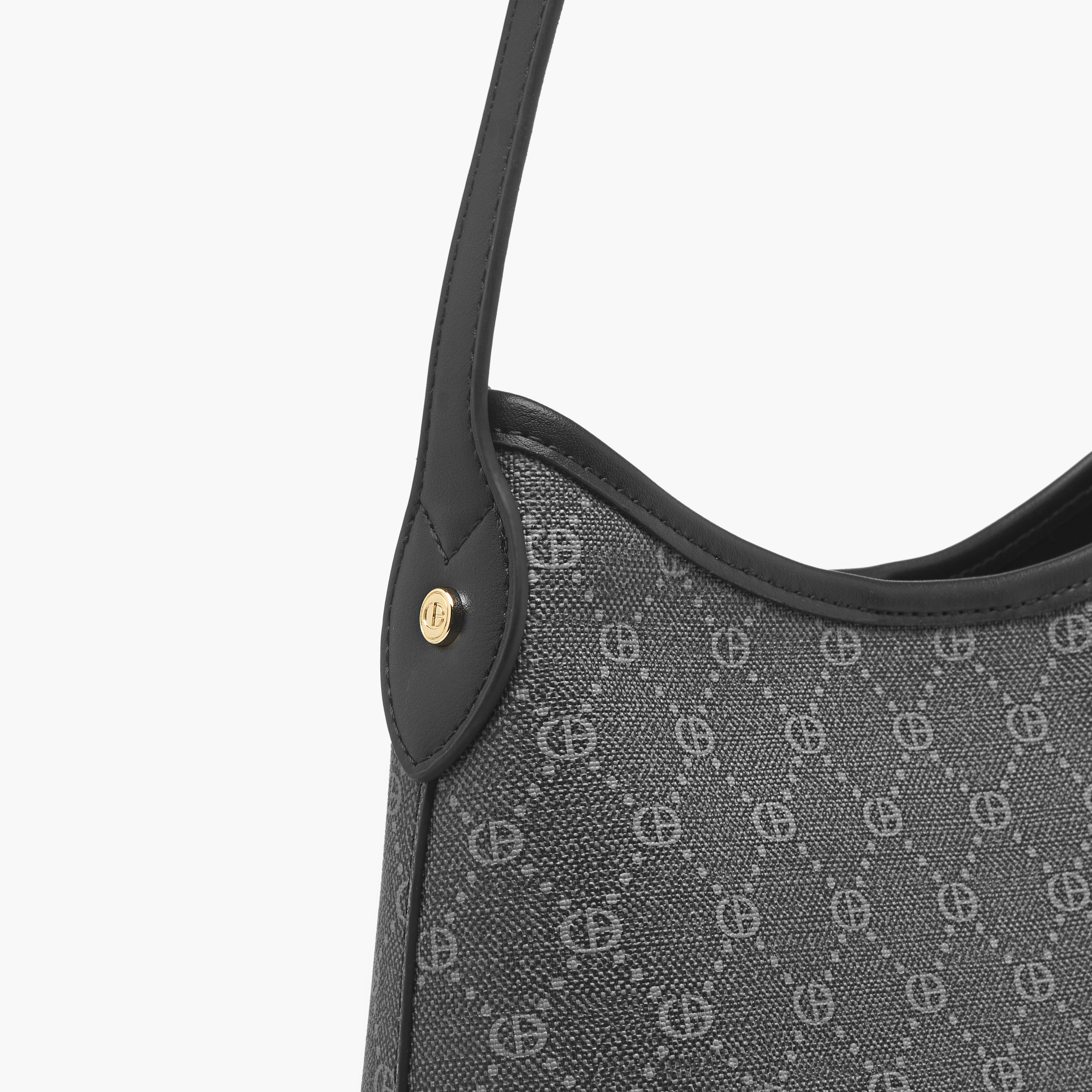شنطة هوبو بحزام قابل للتعديل وطبعات مونوجرام ومحفظة من كريسبيلا-women-bagsandwallets-handbags-image-8