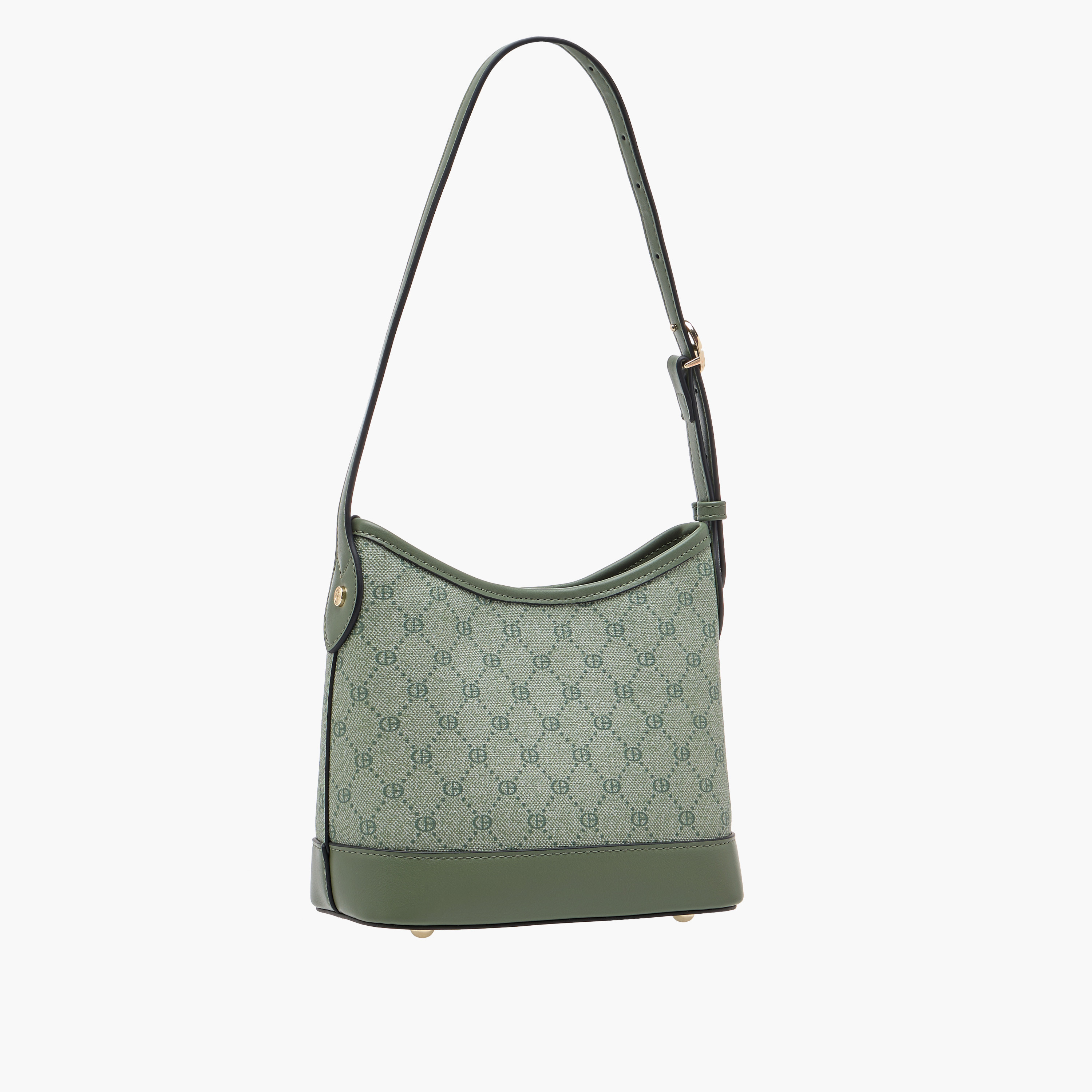 Chrisbella Monogram Print Hobo Bag with Adjustable Strap and Zip Around Wallet-women-bagsandwallets-handbags-image-4