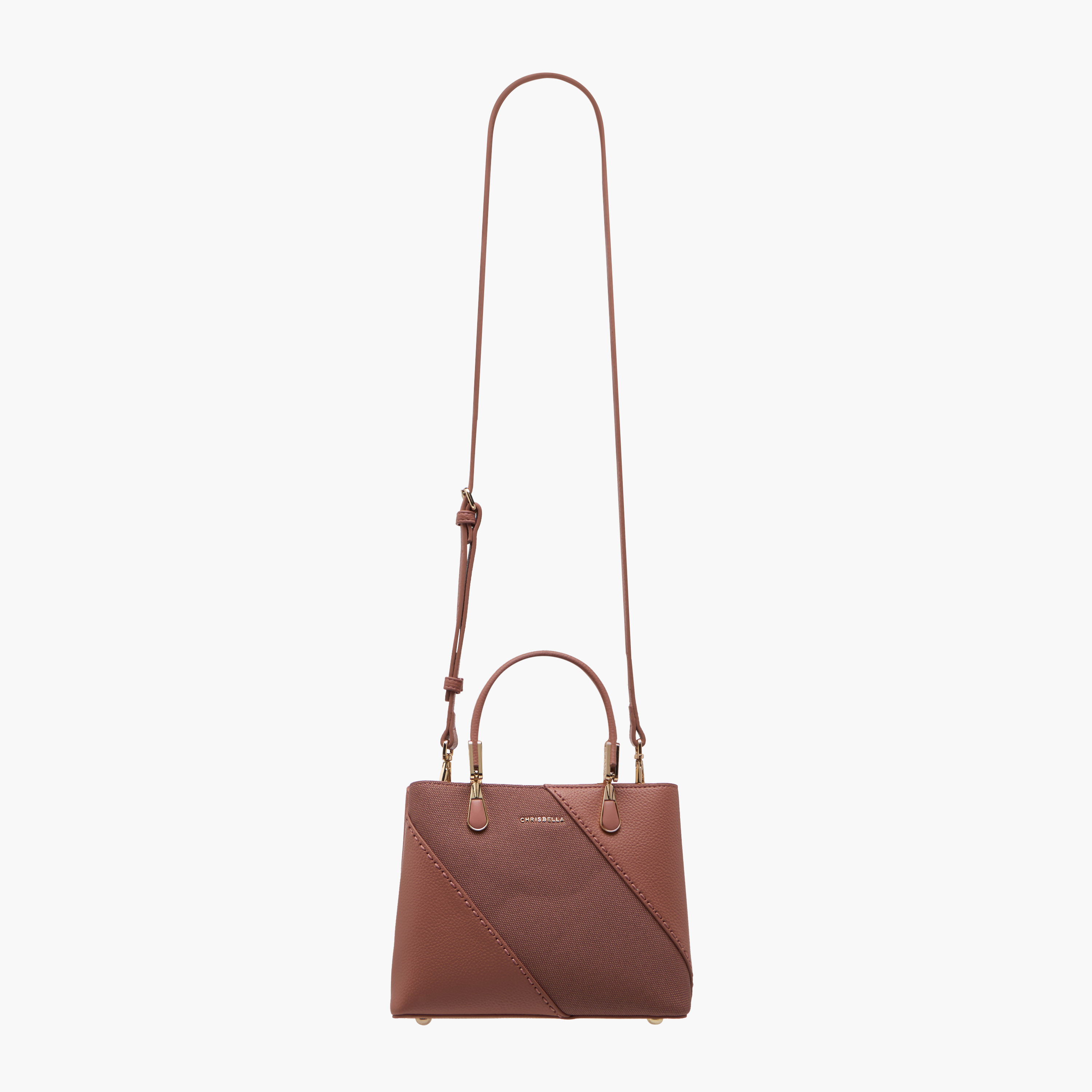 Chrisbella Textured Tote Bag with Detachable Strap and Wallet-women-bagsandwallets-handbags-image-3