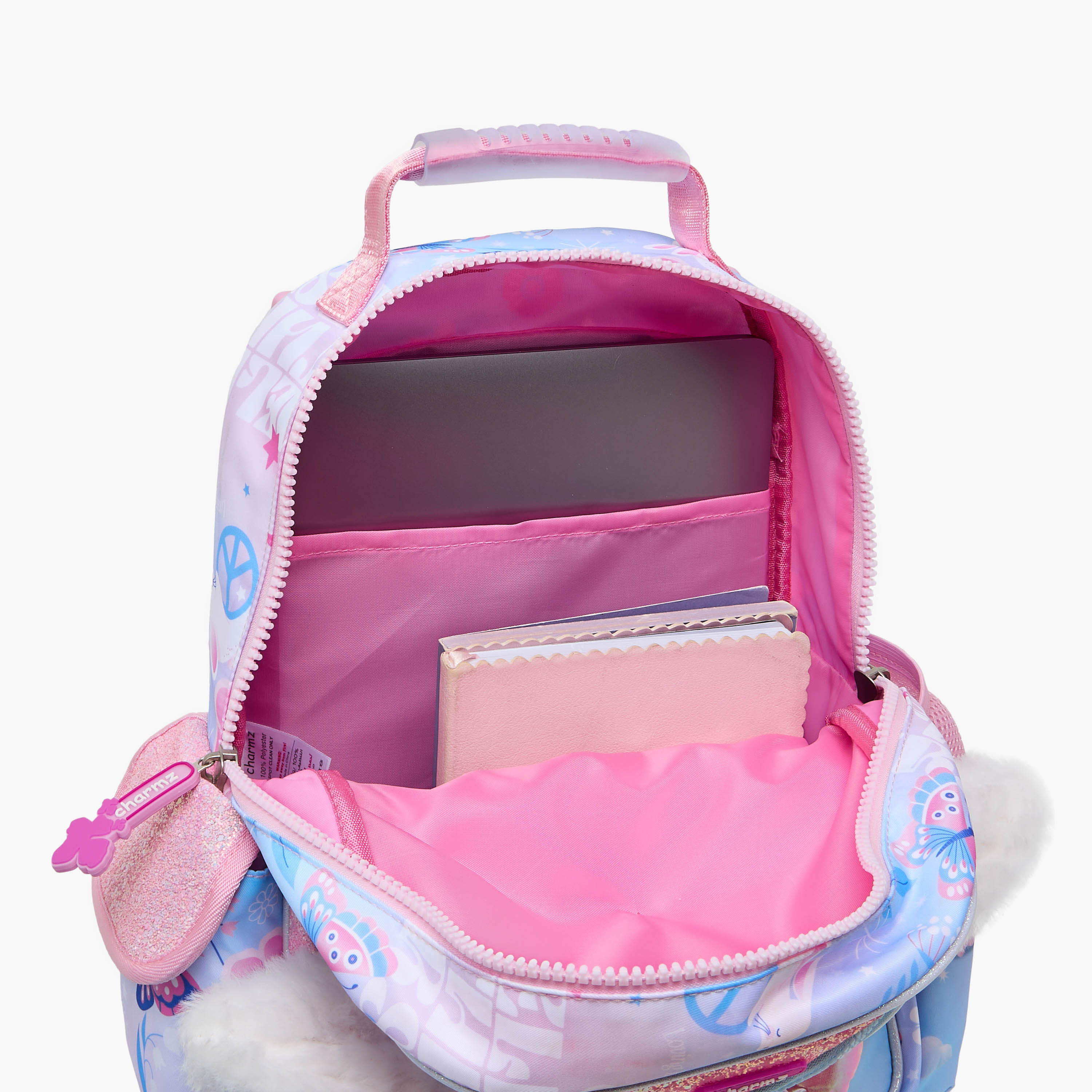 Charmz Animal Print Trolley Bag for Girls 2-5 Years with Padded Shoulder Straps -school-bagsandbackpacks-trolleybags-image-14