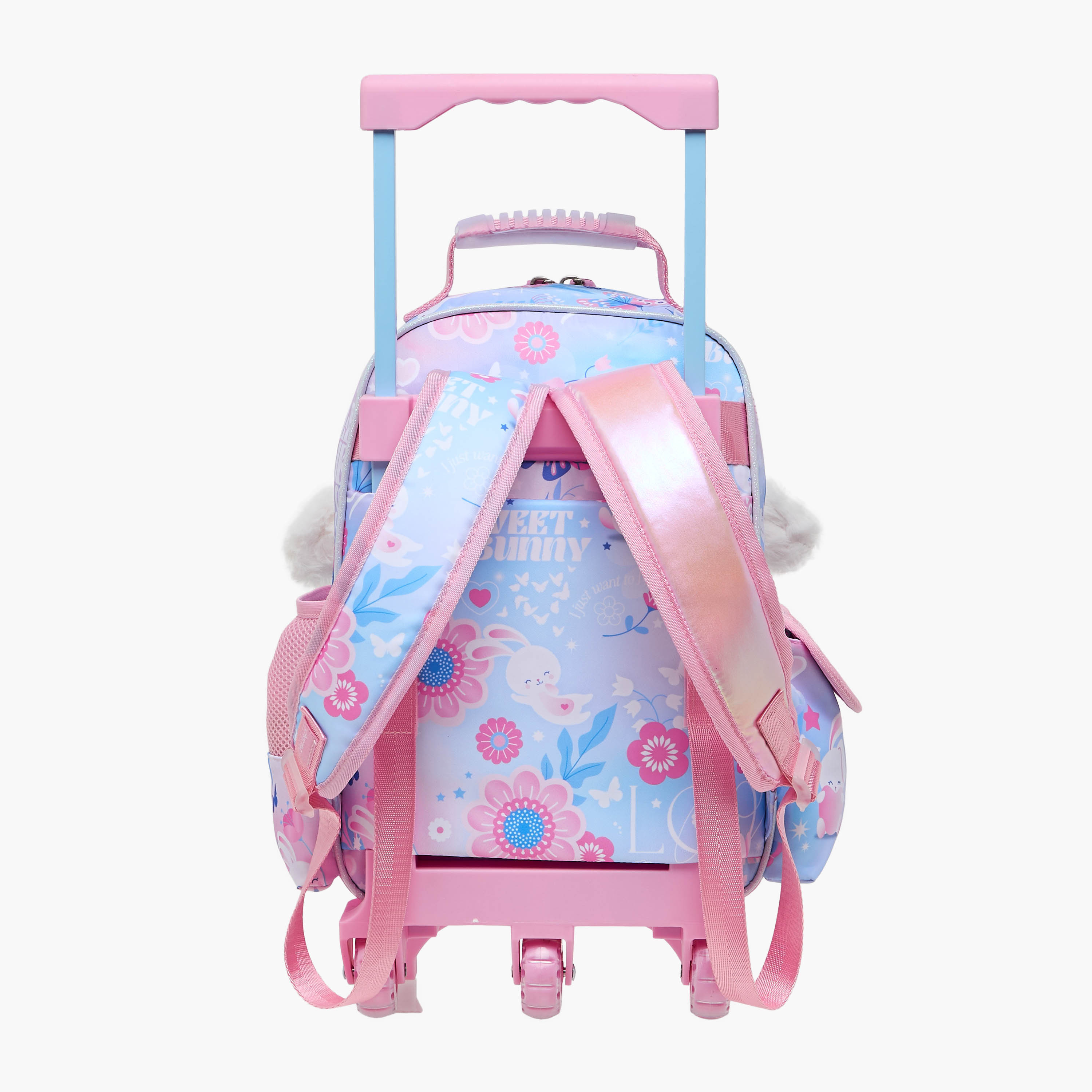 Charmz Animal Print Trolley Bag for Girls 2-5 Years with Padded Shoulder Straps -school-bagsandbackpacks-trolleybags-image-4