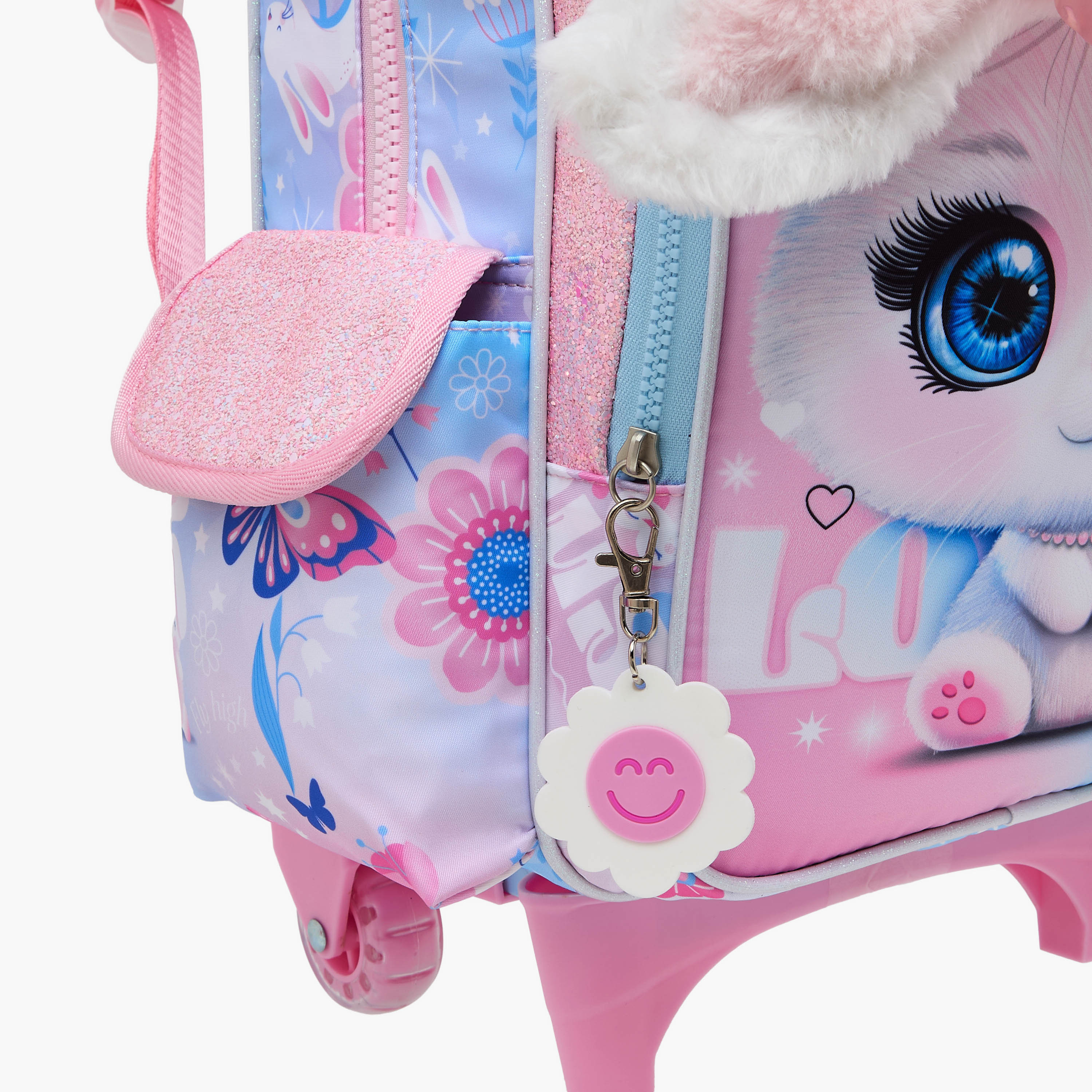 Charmz Animal Print Trolley Bag for Girls 2-5 Years with Padded Shoulder Straps -school-bagsandbackpacks-trolleybags-image-8