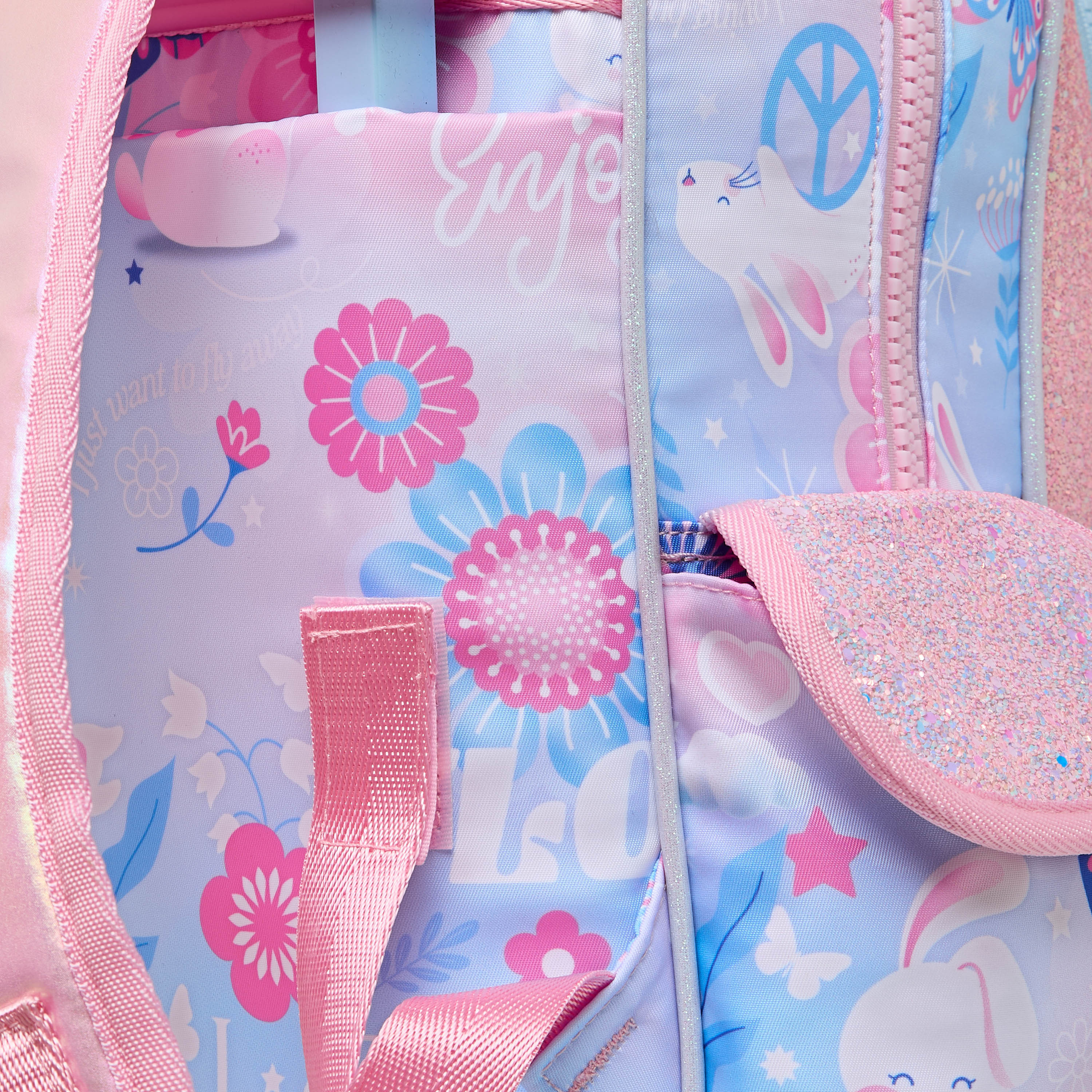 Charmz Animal Print Trolley Bag for Girls 2-5 Years with Padded Shoulder Straps -school-bagsandbackpacks-trolleybags-image-9