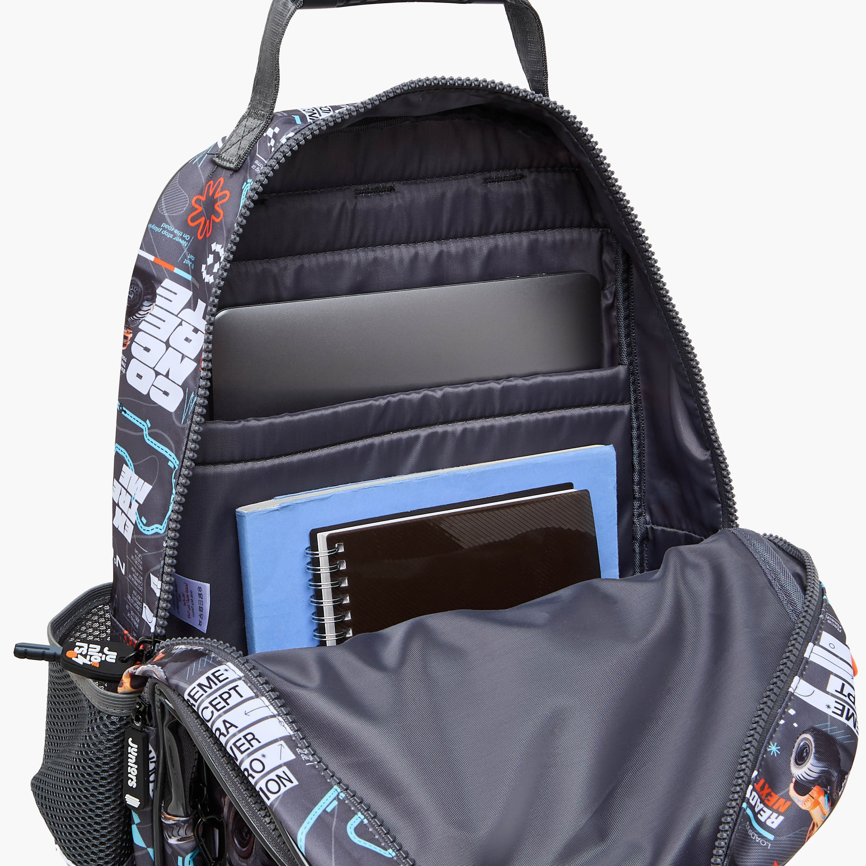 شنطة ظهر بأحزمة كتف قابلة للتعديل وسحاب إغلاق وطبعات من جونيورز - 16 بوصة-school-bagsandbackpacks-backpacks-image-2