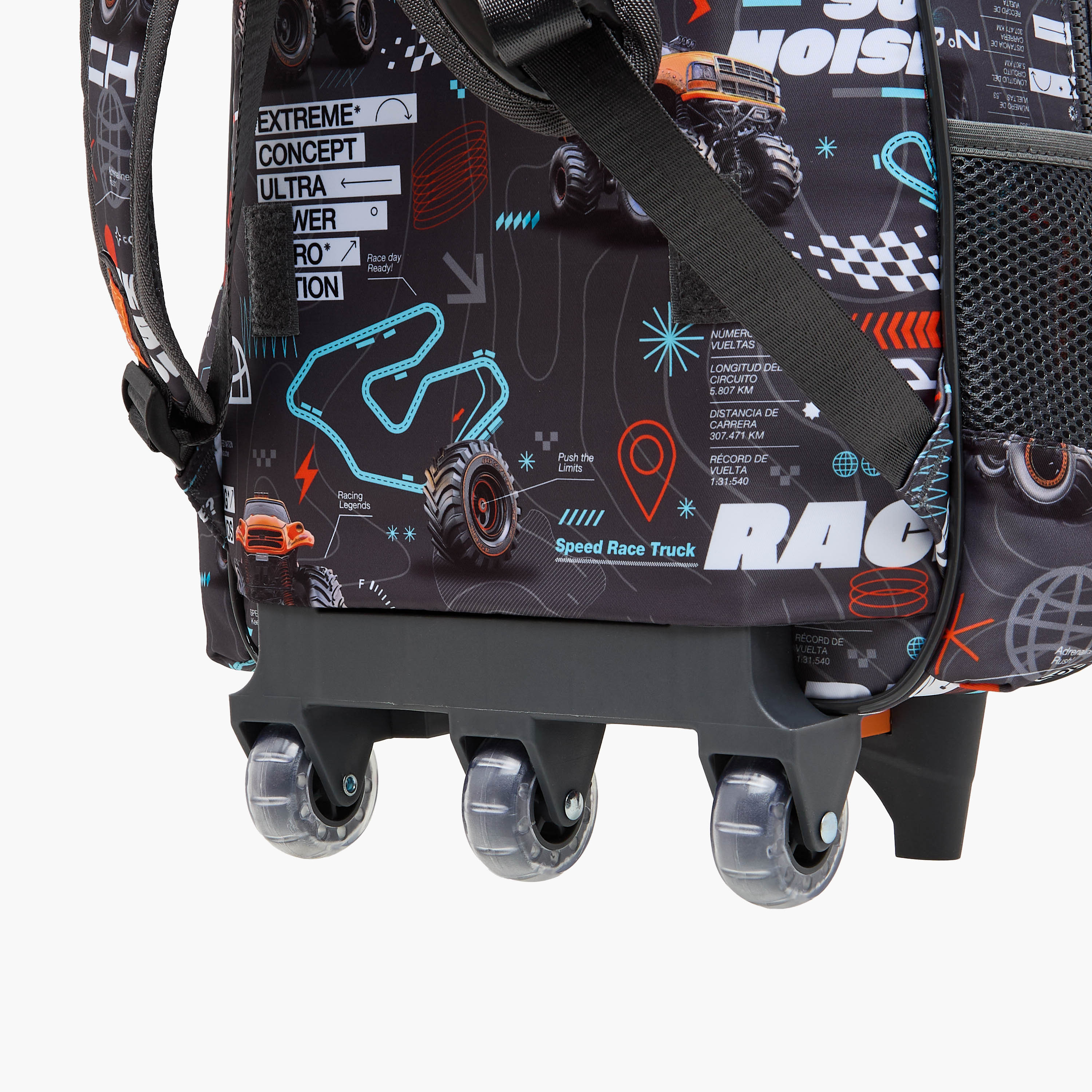 Juniors Cars Trolley Bag for Boys 5-8 Years with Laptop Compartment -school-bagsandbackpacks-trolleybags-image-13