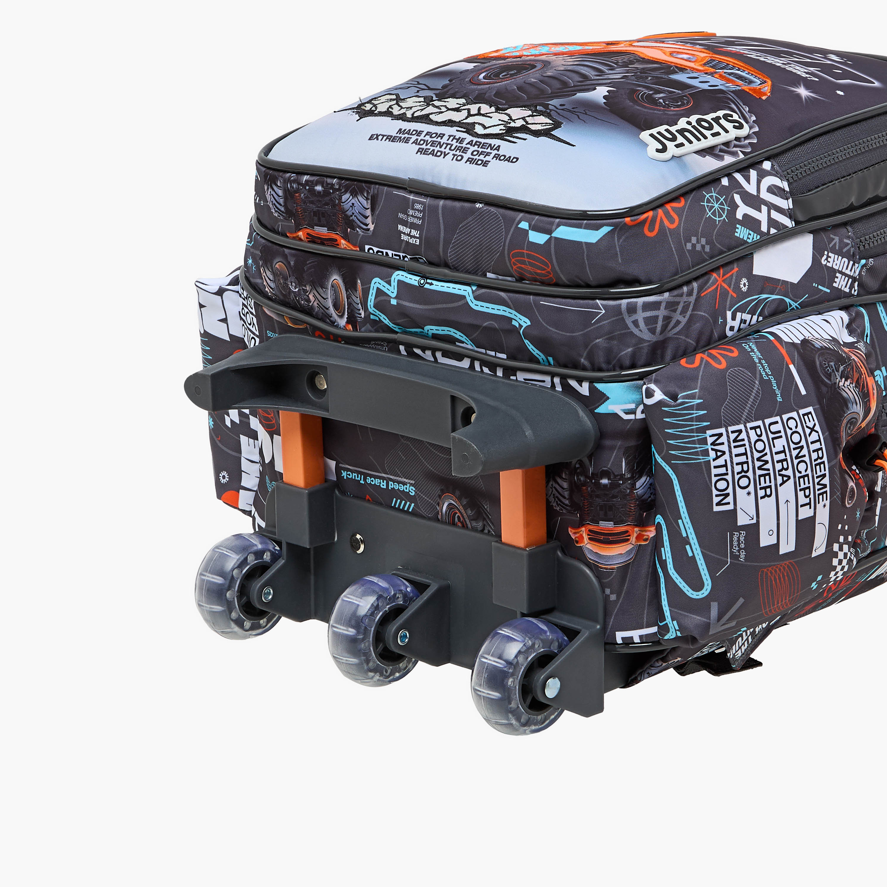 Juniors Cars Trolley Bag for Boys 5-8 Years with Laptop Compartment -school-bagsandbackpacks-trolleybags-image-14