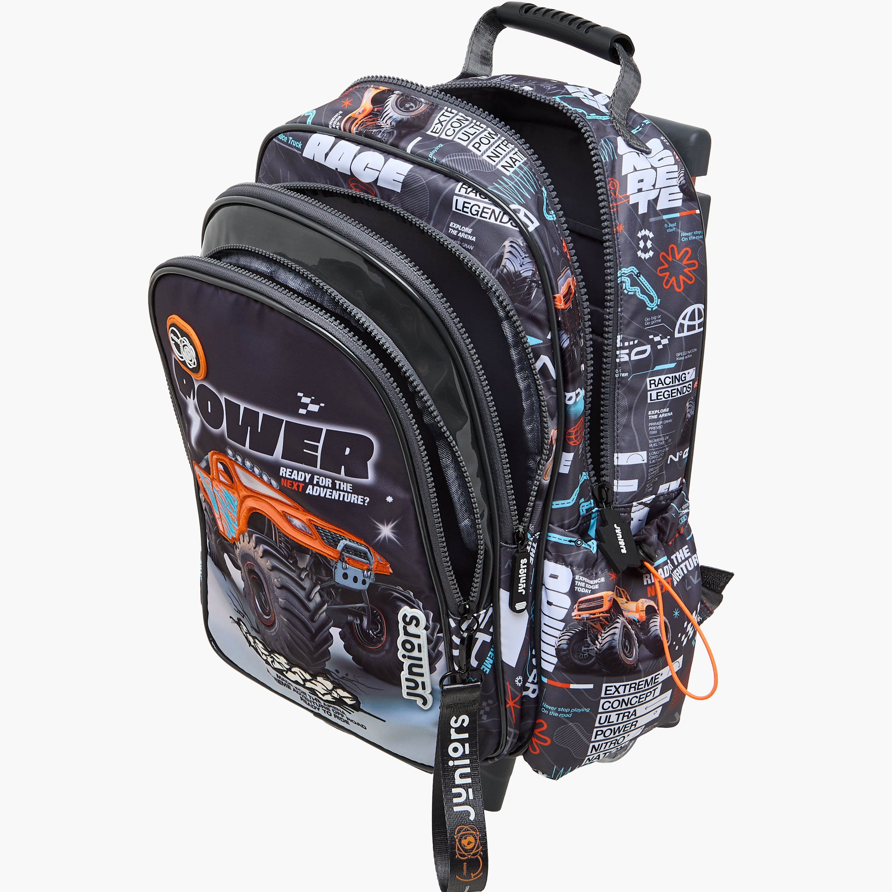 Juniors Cars Trolley Bag for Boys 5-8 Years with Laptop Compartment -school-bagsandbackpacks-trolleybags-image-15