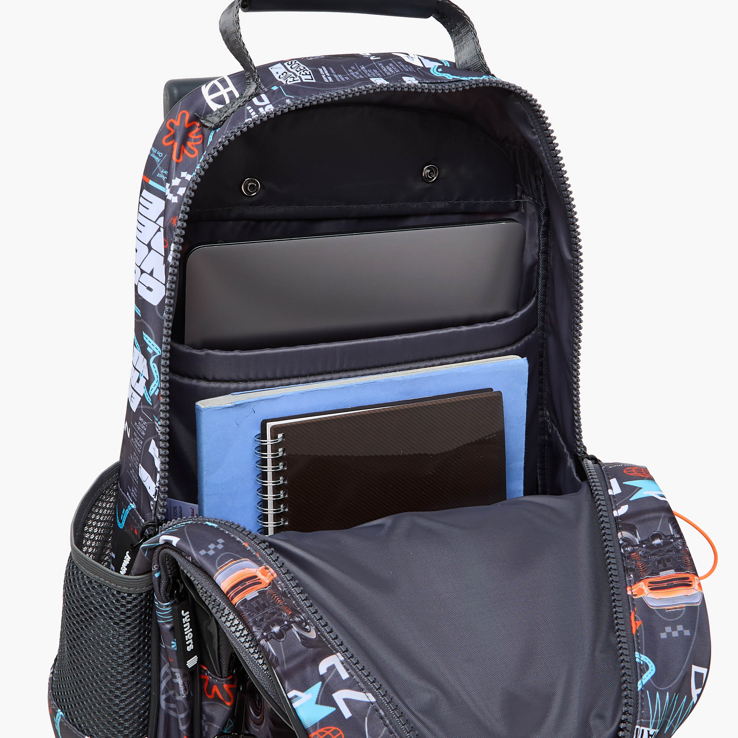 Juniors Cars Trolley Bag for Boys 5-8 Years with Laptop Compartment -school-bagsandbackpacks-trolleybags-image-16