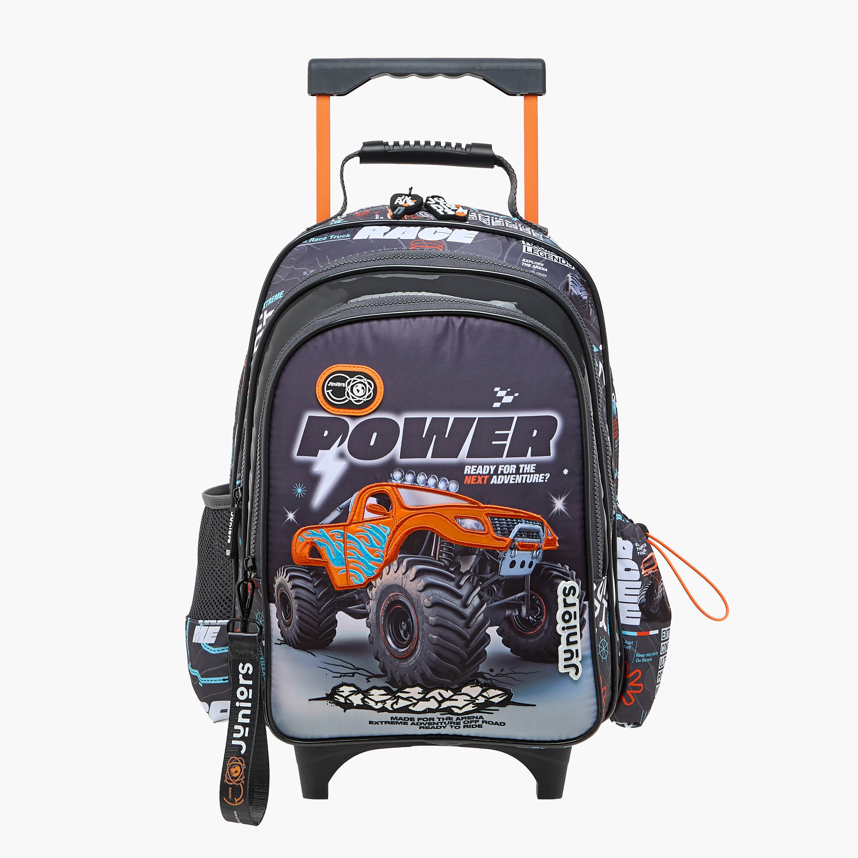 Juniors Cars Trolley Bag for Boys 5-8 Years with Laptop Compartment -school-bagsandbackpacks-trolleybags-image-4