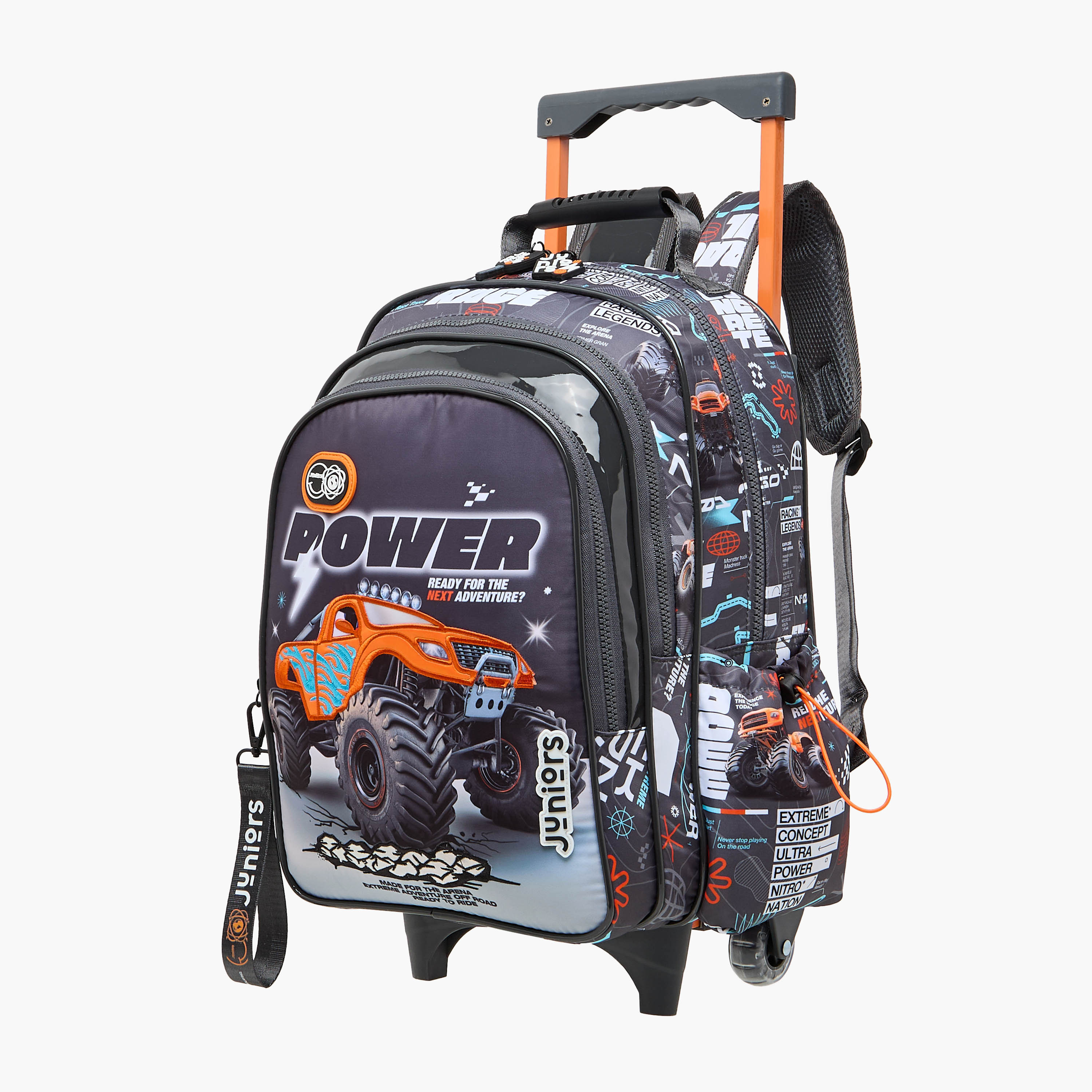 Juniors Cars Trolley Bag for Boys 5-8 Years with Laptop Compartment -school-bagsandbackpacks-trolleybags-image-6