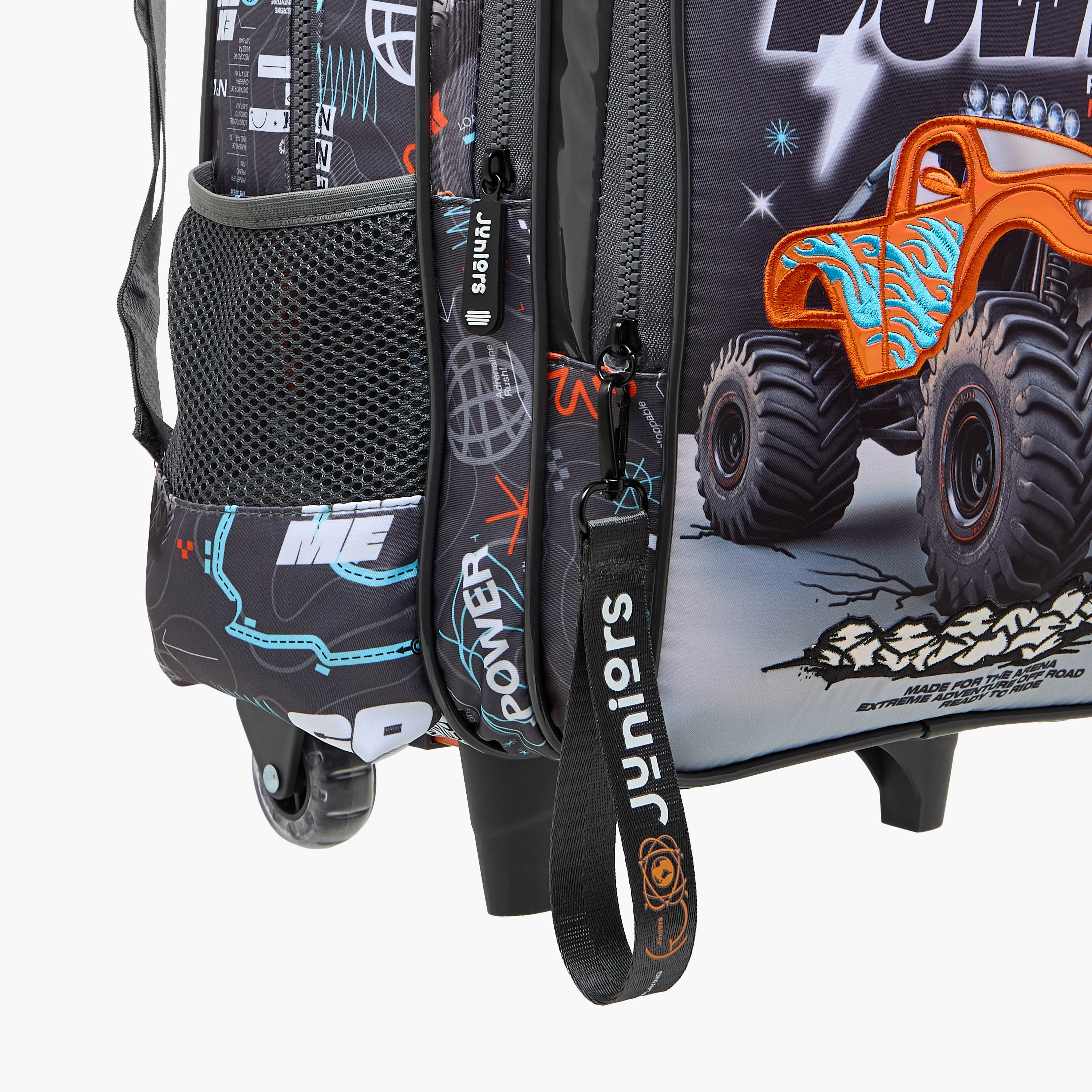 Juniors Cars Trolley Bag for Boys 5-8 Years with Laptop Compartment -school-bagsandbackpacks-trolleybags-image-10