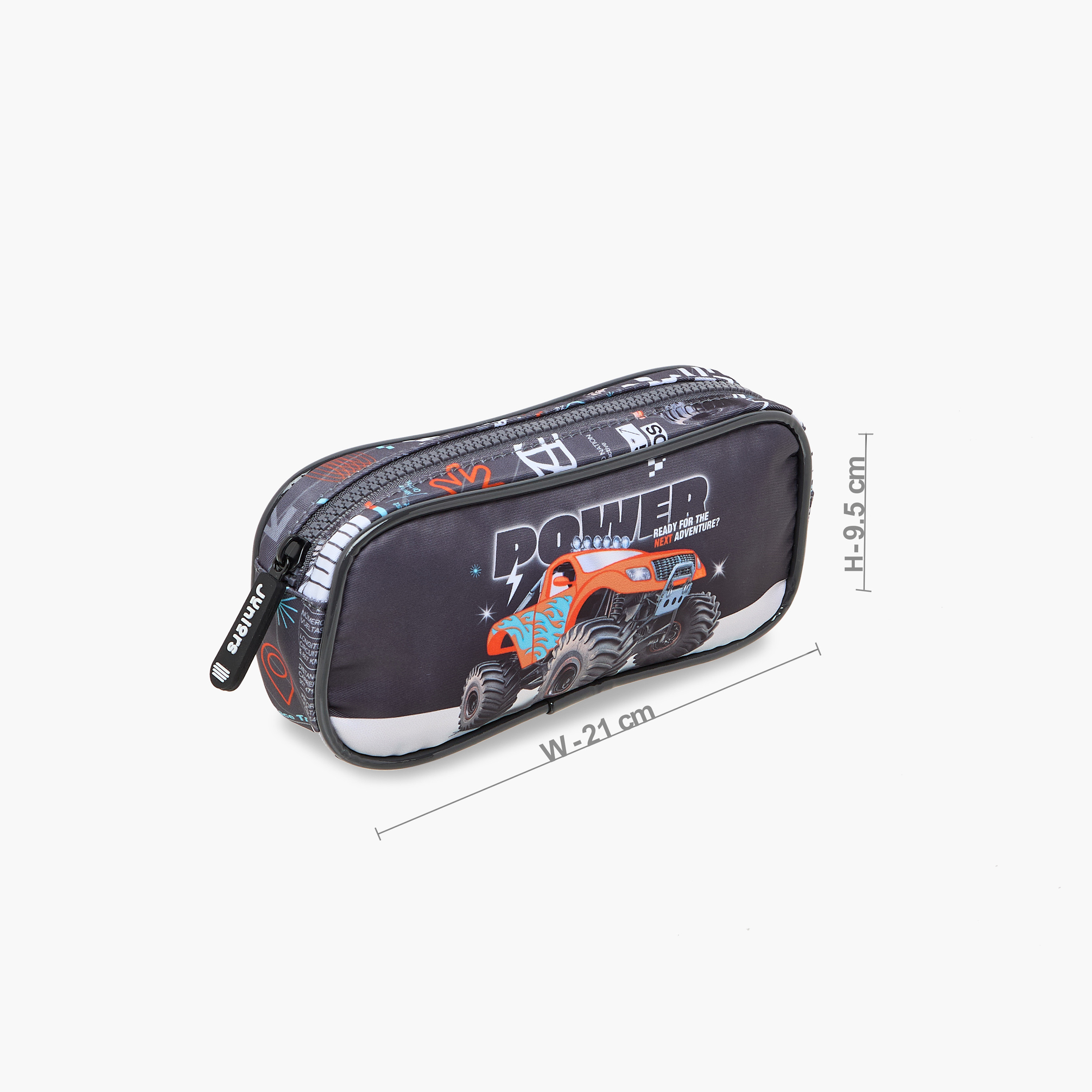 Juniors Monster Truck Print Pencil Case with Zip Closure-school-stationery-pencilcases-image-2
