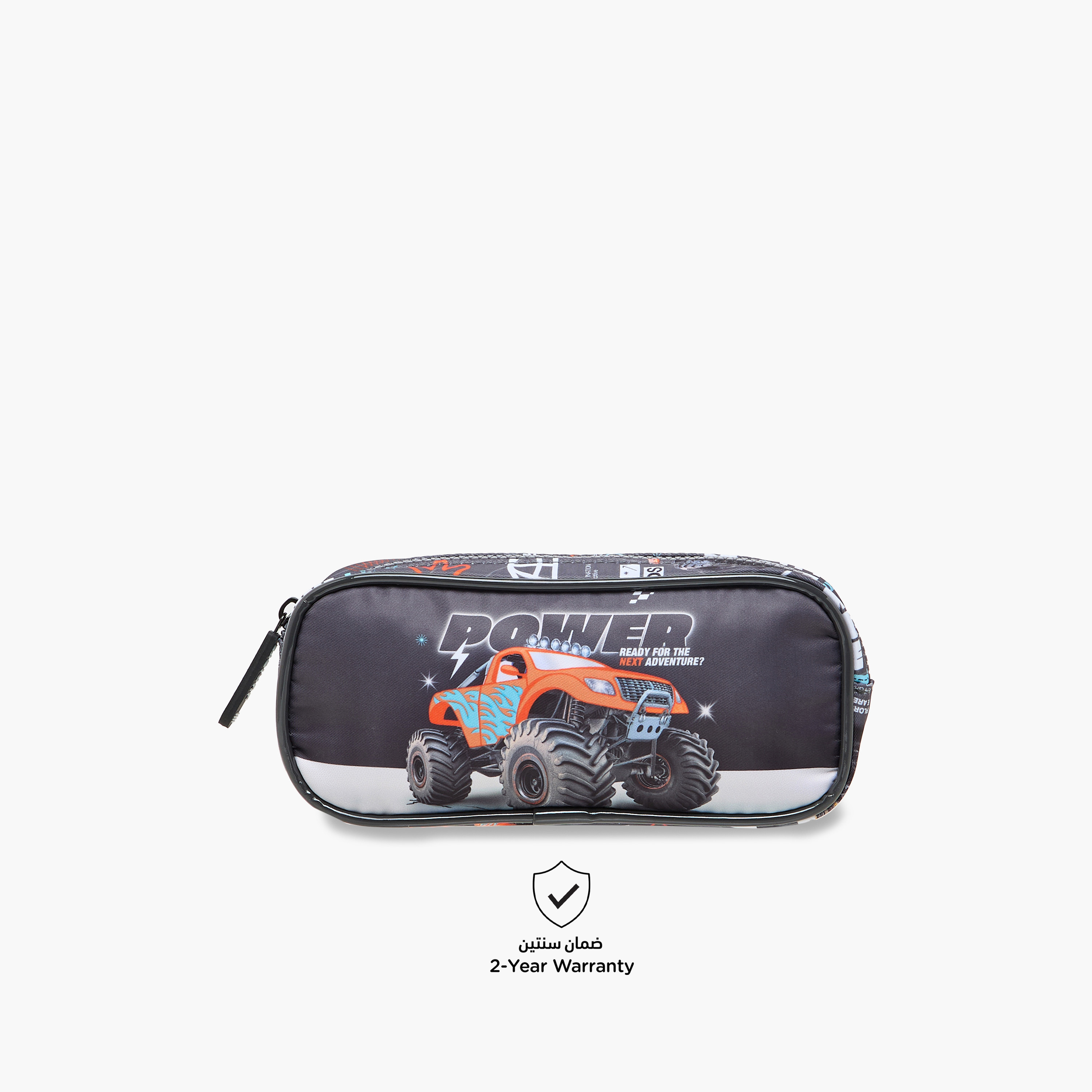 Juniors Monster Truck Print Pencil Case with Zip Closure-school-stationery-pencilcases-image-4