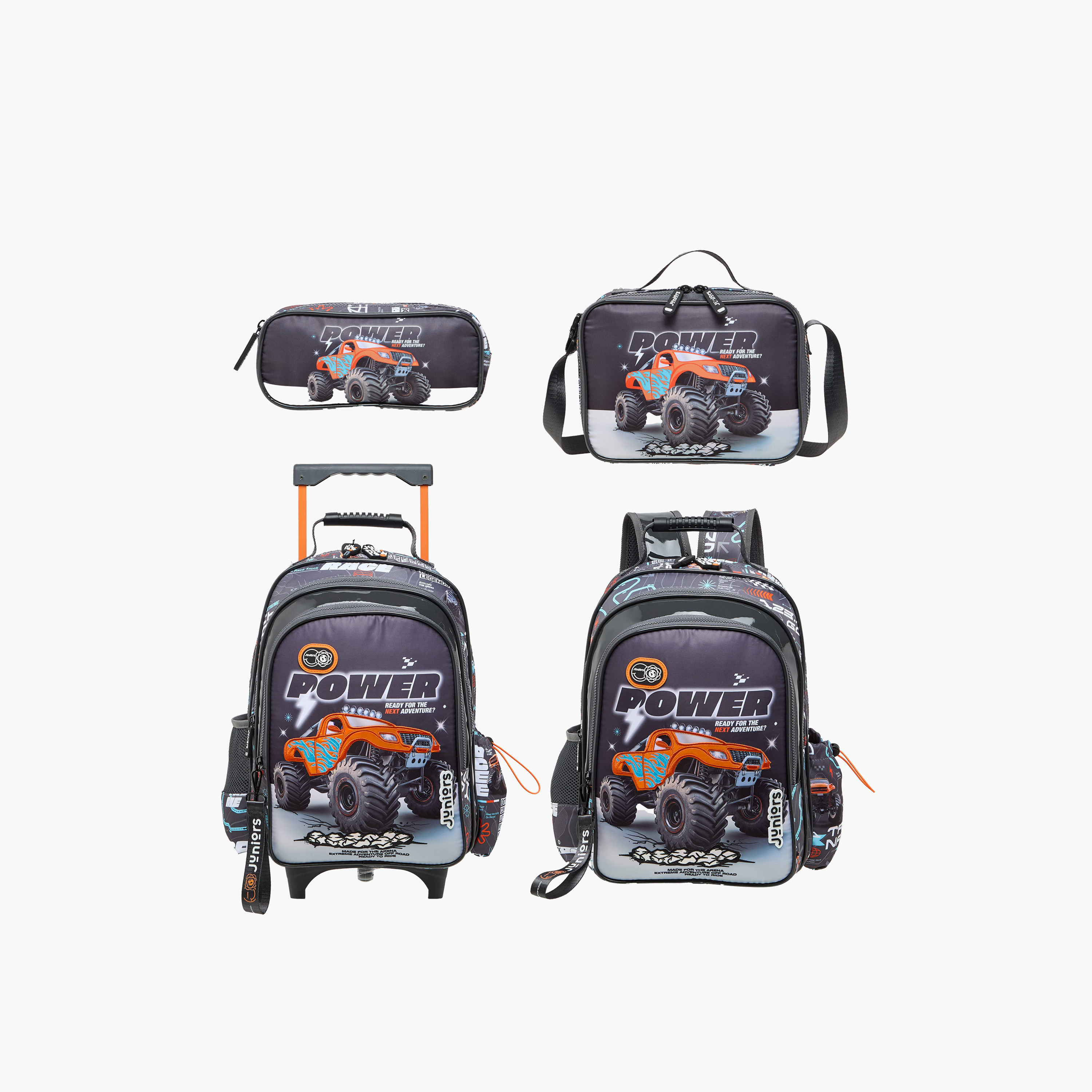 Juniors Monster Truck Print Pencil Case with Zip Closure-school-stationery-pencilcases-image-7