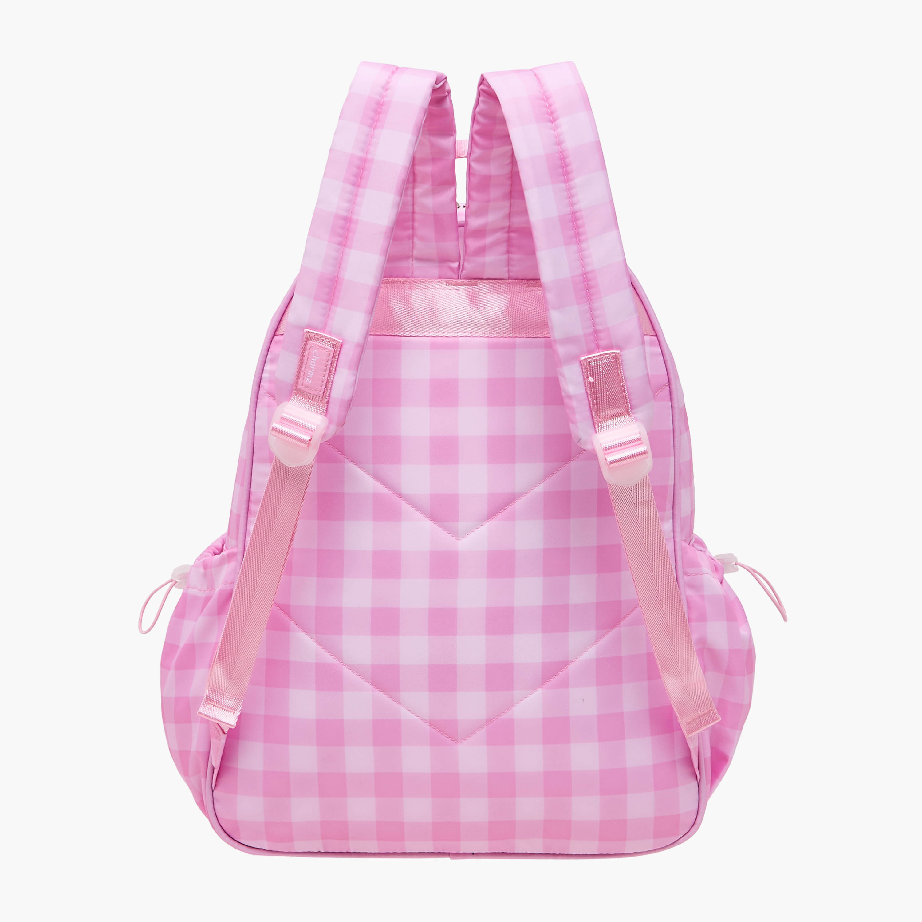 Charmz Checked Backpack with Adjustable Straps and Zip Closure - 17 inches-school-bagsandbackpacks-backpacks-image-5