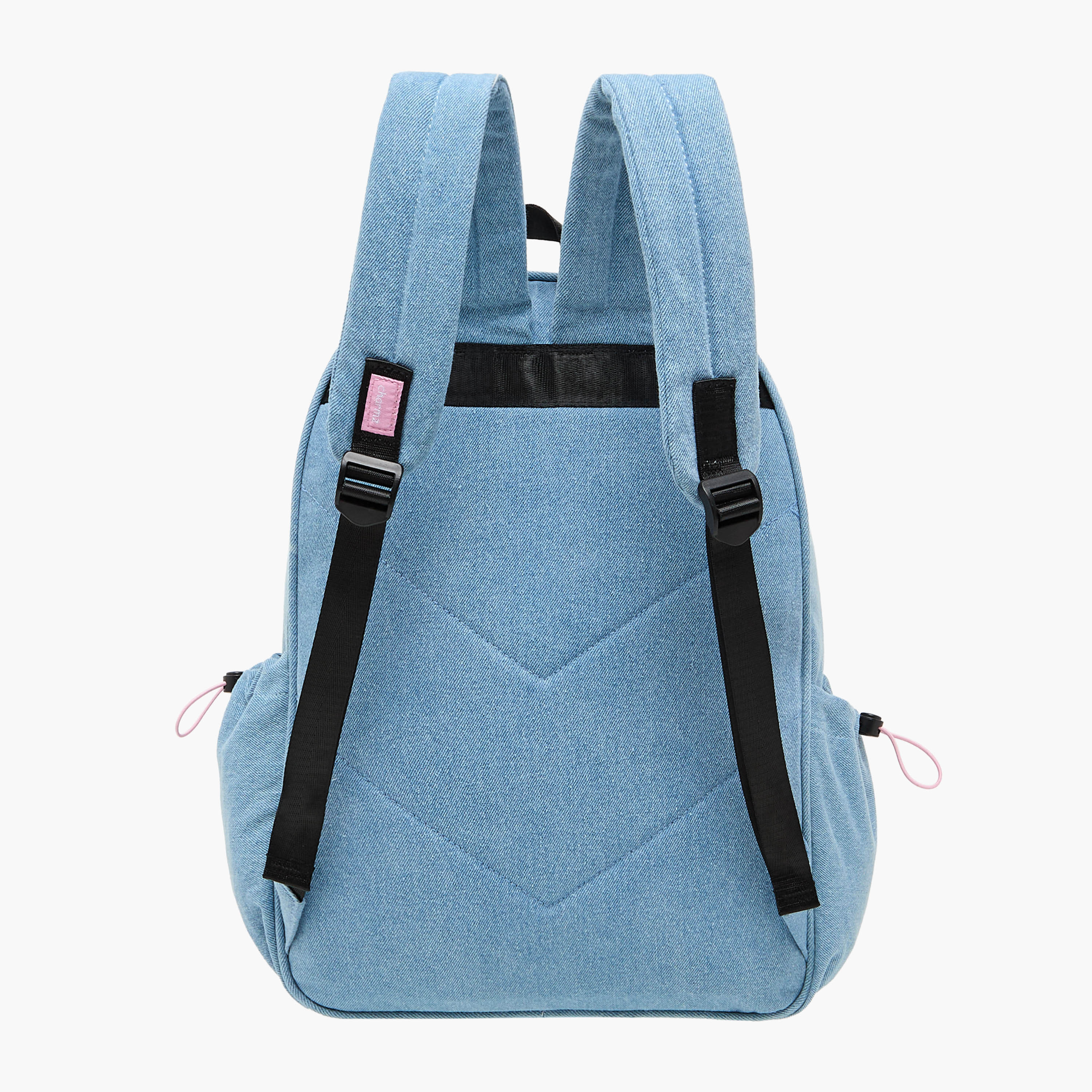 Charmz Smiley Accent Backpack with Adjustable Straps and Zip Closure - 17 inches-school-bagsandbackpacks-backpacks-image-5