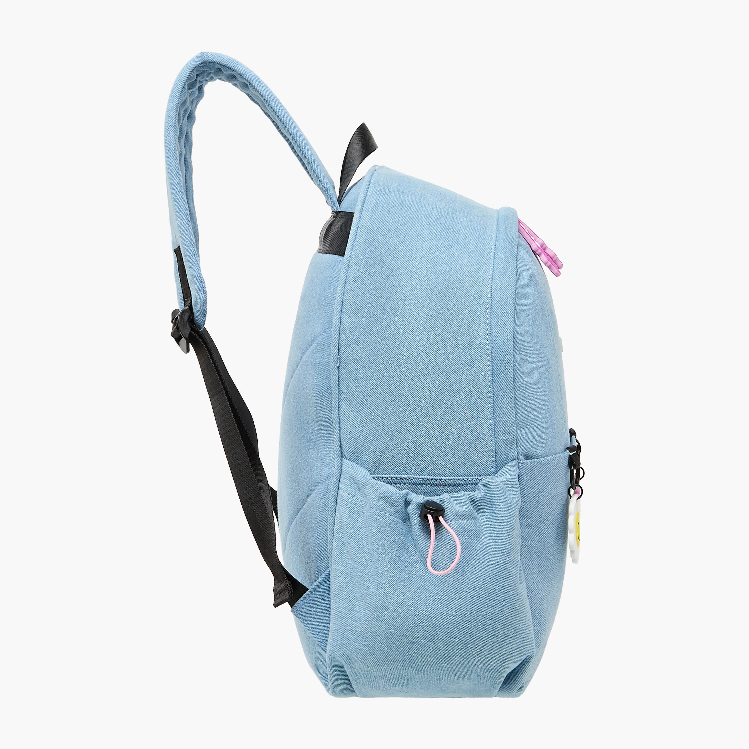 Charmz Smiley Accent Backpack with Adjustable Straps and Zip Closure - 17 inches-school-bagsandbackpacks-backpacks-image-6