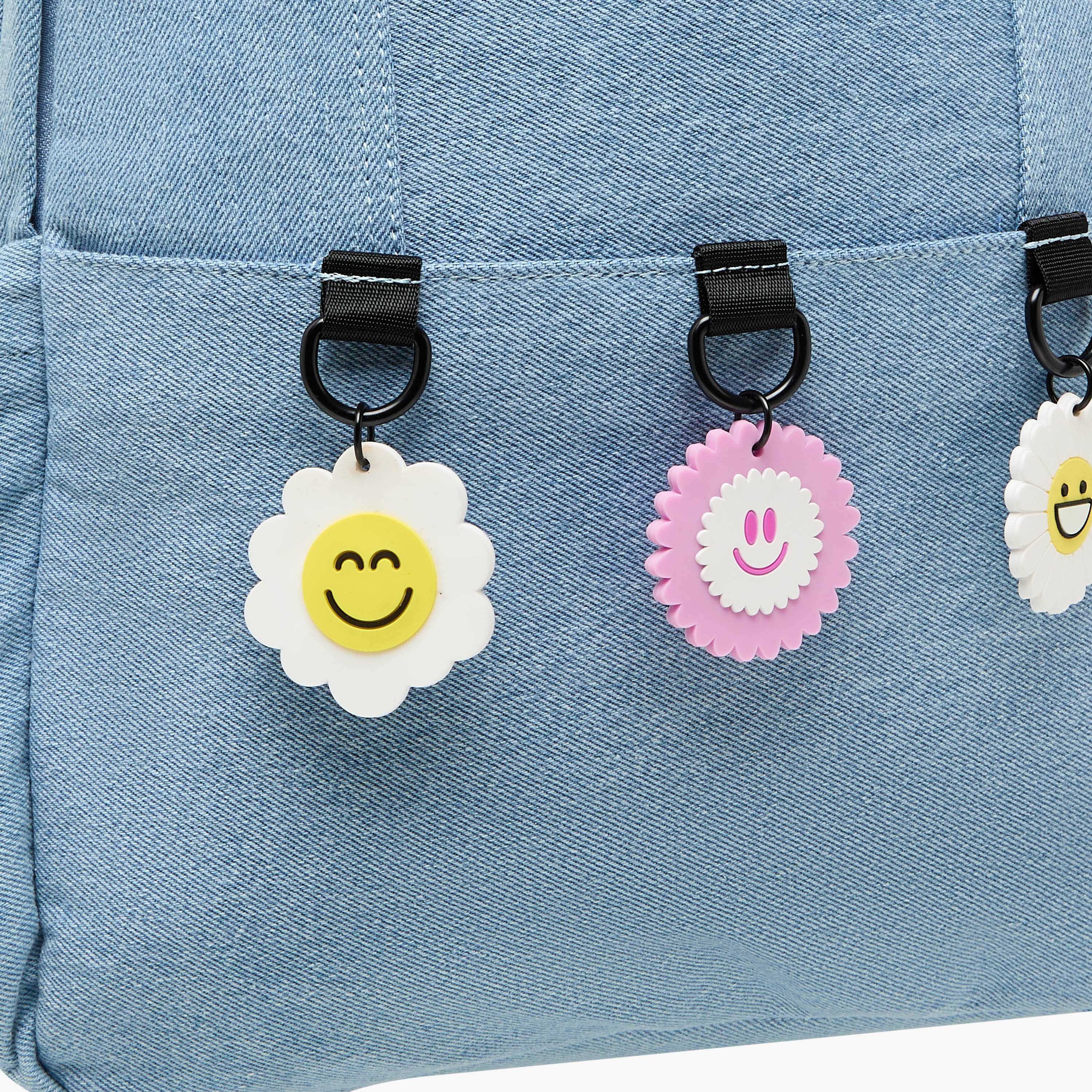 Charmz Smiley Accent Backpack with Adjustable Straps and Zip Closure - 17 inches-school-bagsandbackpacks-backpacks-image-7
