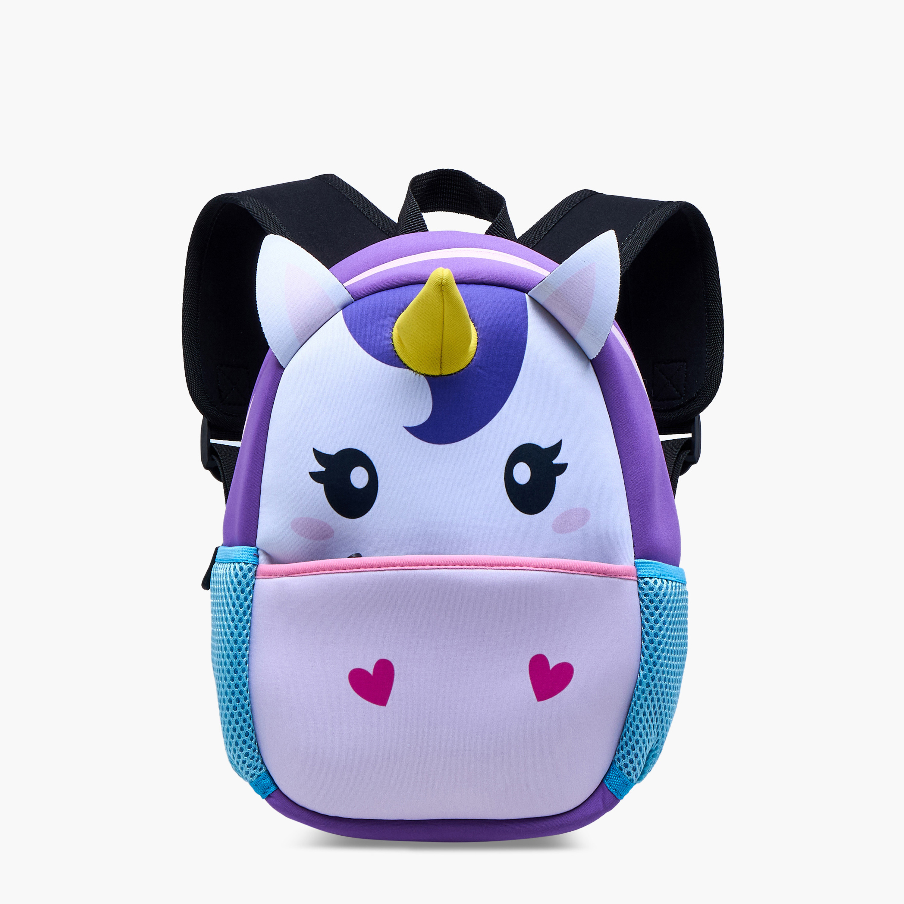 شنطة ظهر بتزيينات يونيكورن وحمالات قابلة للتعديل وسحاب إغلاق من جونيورز - 12 بوصة-school-bagsandbackpacks-backpacks-image-1