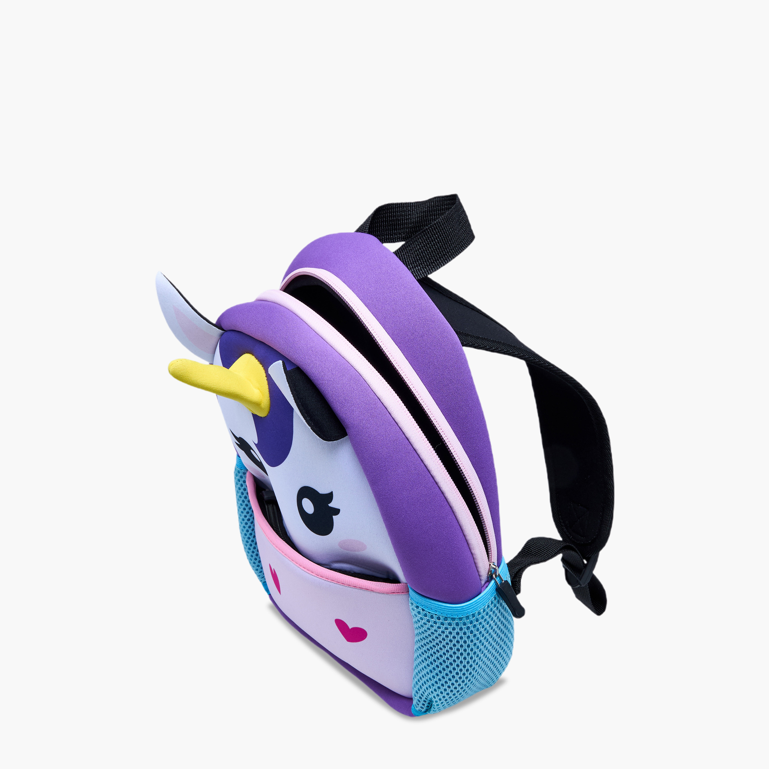 شنطة ظهر بتزيينات يونيكورن وحمالات قابلة للتعديل وسحاب إغلاق من جونيورز - 12 بوصة-school-bagsandbackpacks-backpacks-image-8