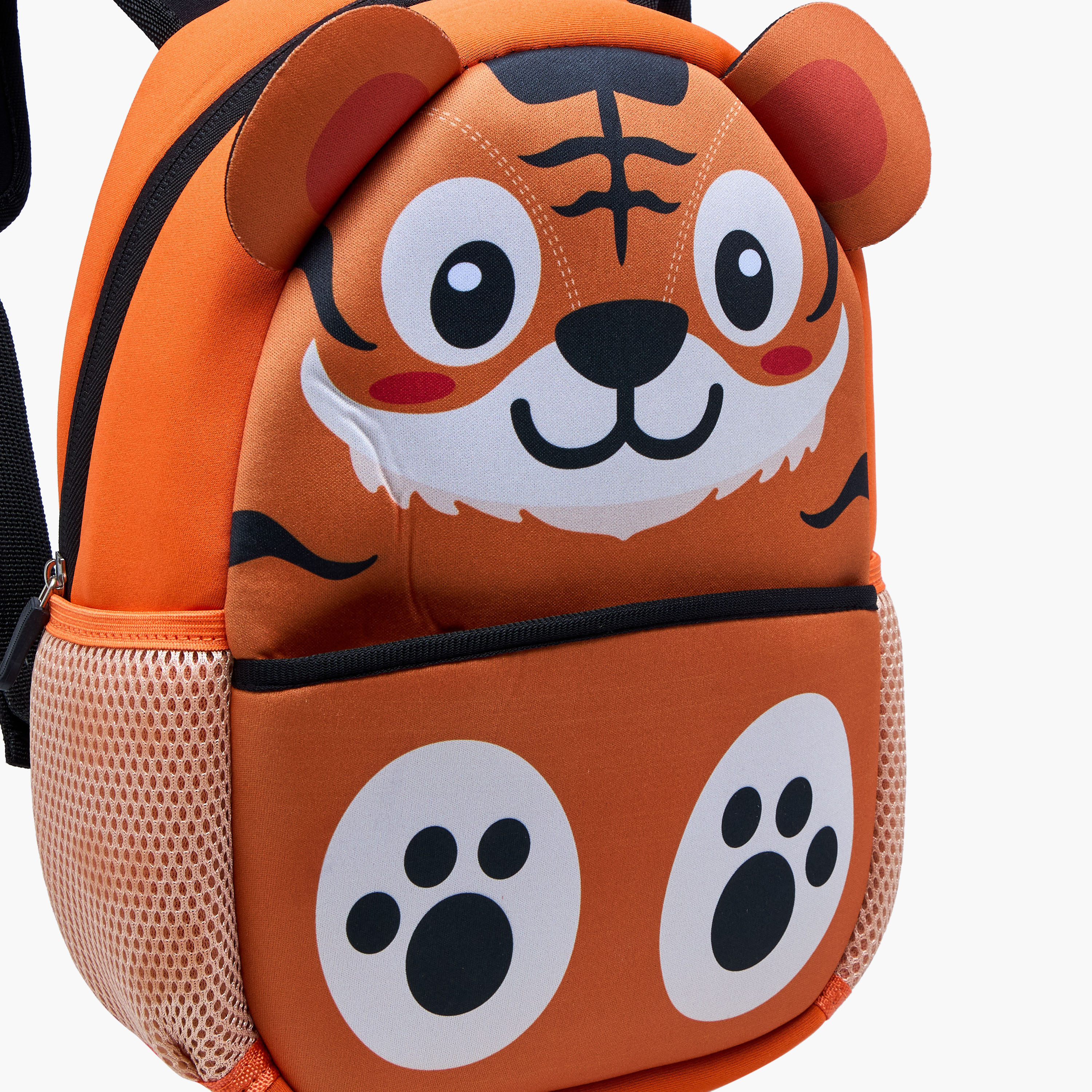Juniors Tiger Applique Backpack with Adjustable Straps and Zip Closure - 12 inches-school-bagsandbackpacks-backpacks-image-6