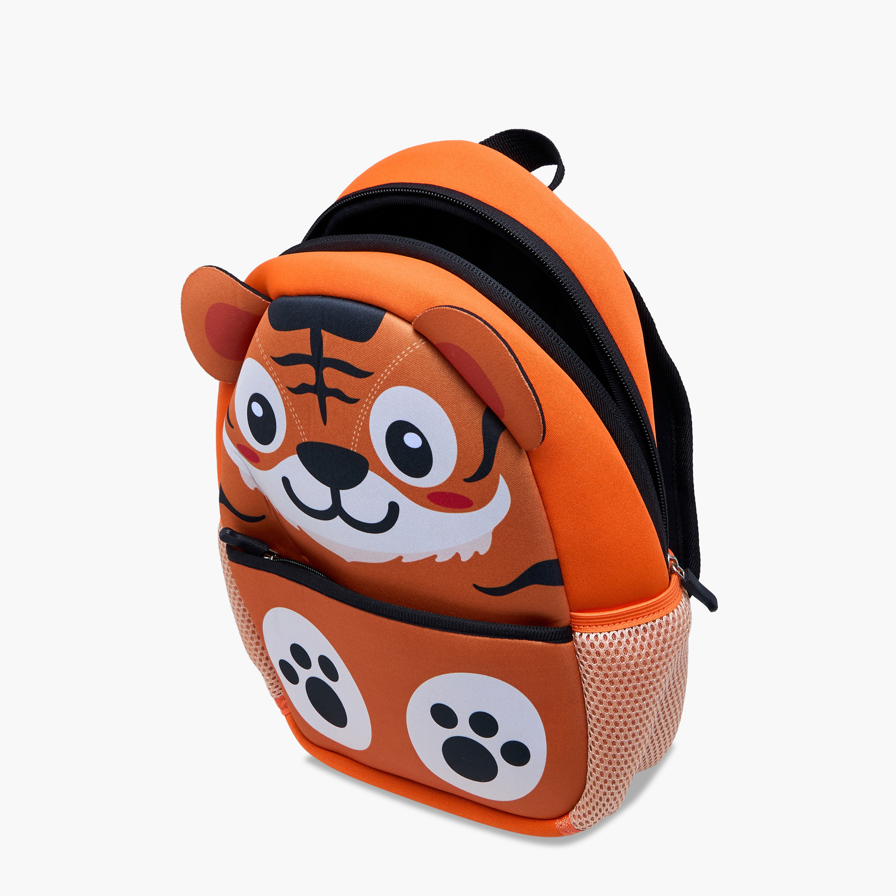 Juniors Tiger Applique Backpack with Adjustable Straps and Zip Closure - 12 inches-school-bagsandbackpacks-backpacks-image-7