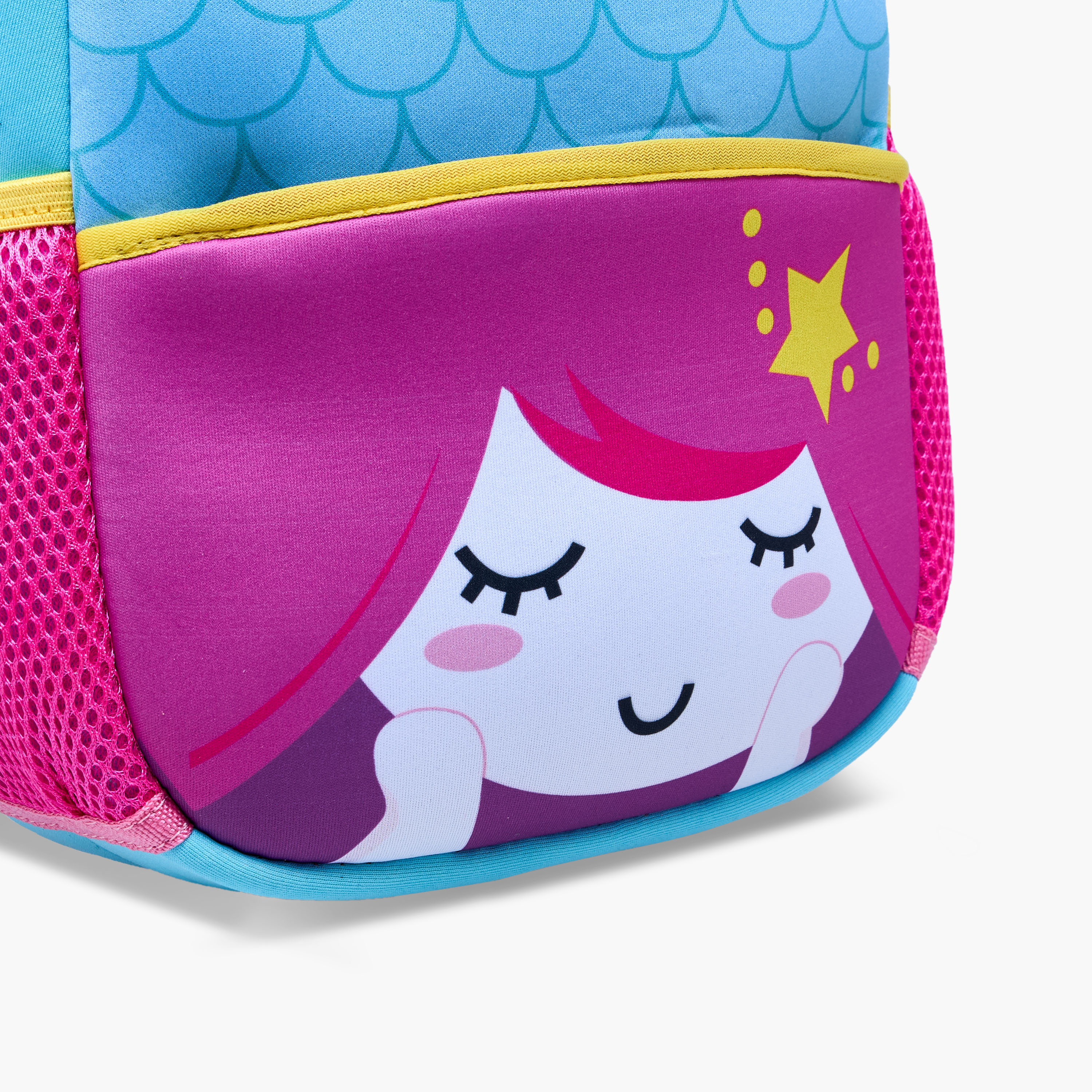 Juniors Mermaid  Applique Backpack with Adjustable Straps and Zip Closure - 12 inches-school-bagsandbackpacks-backpacks-image-7