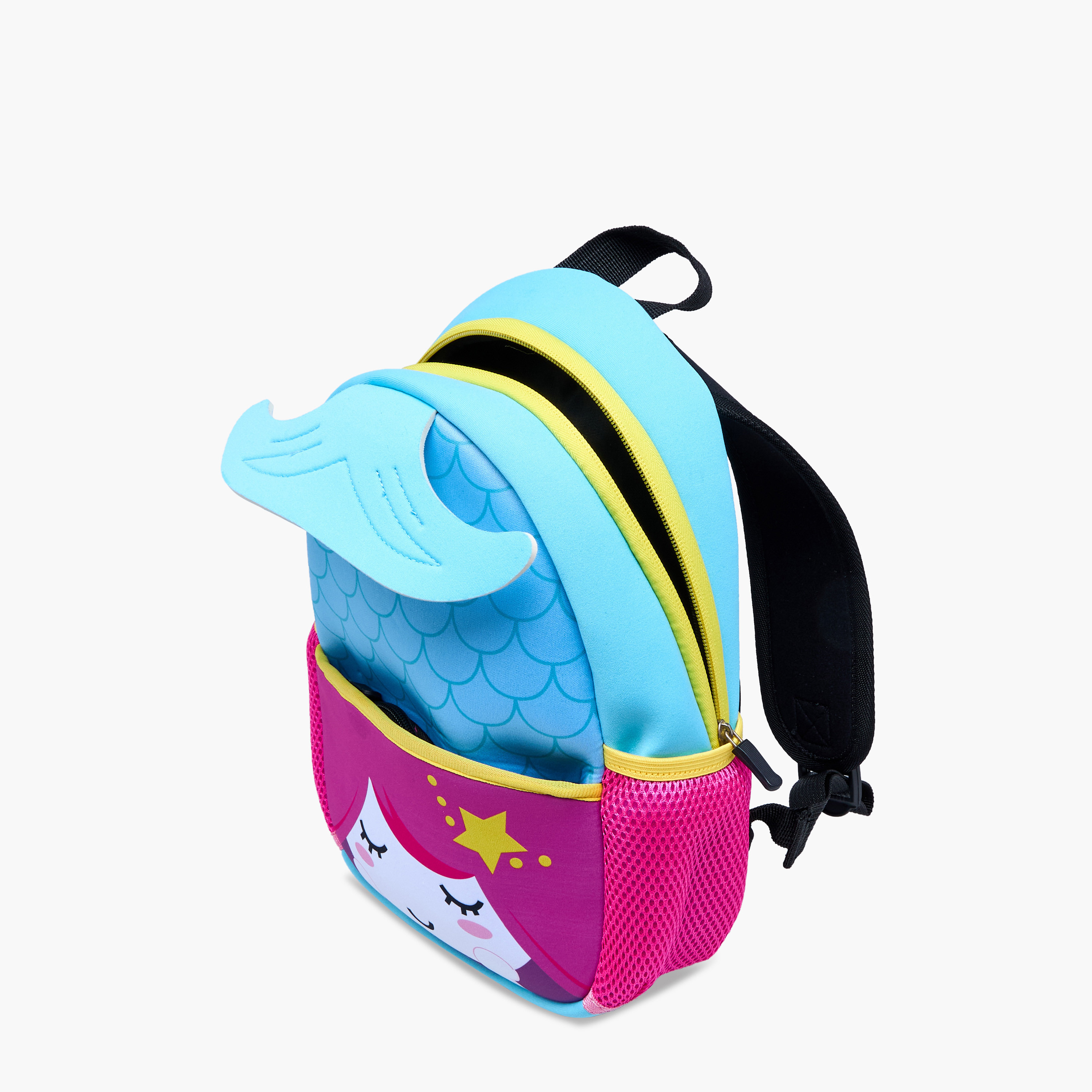 Juniors Mermaid  Applique Backpack with Adjustable Straps and Zip Closure - 12 inches-school-bagsandbackpacks-backpacks-image-8