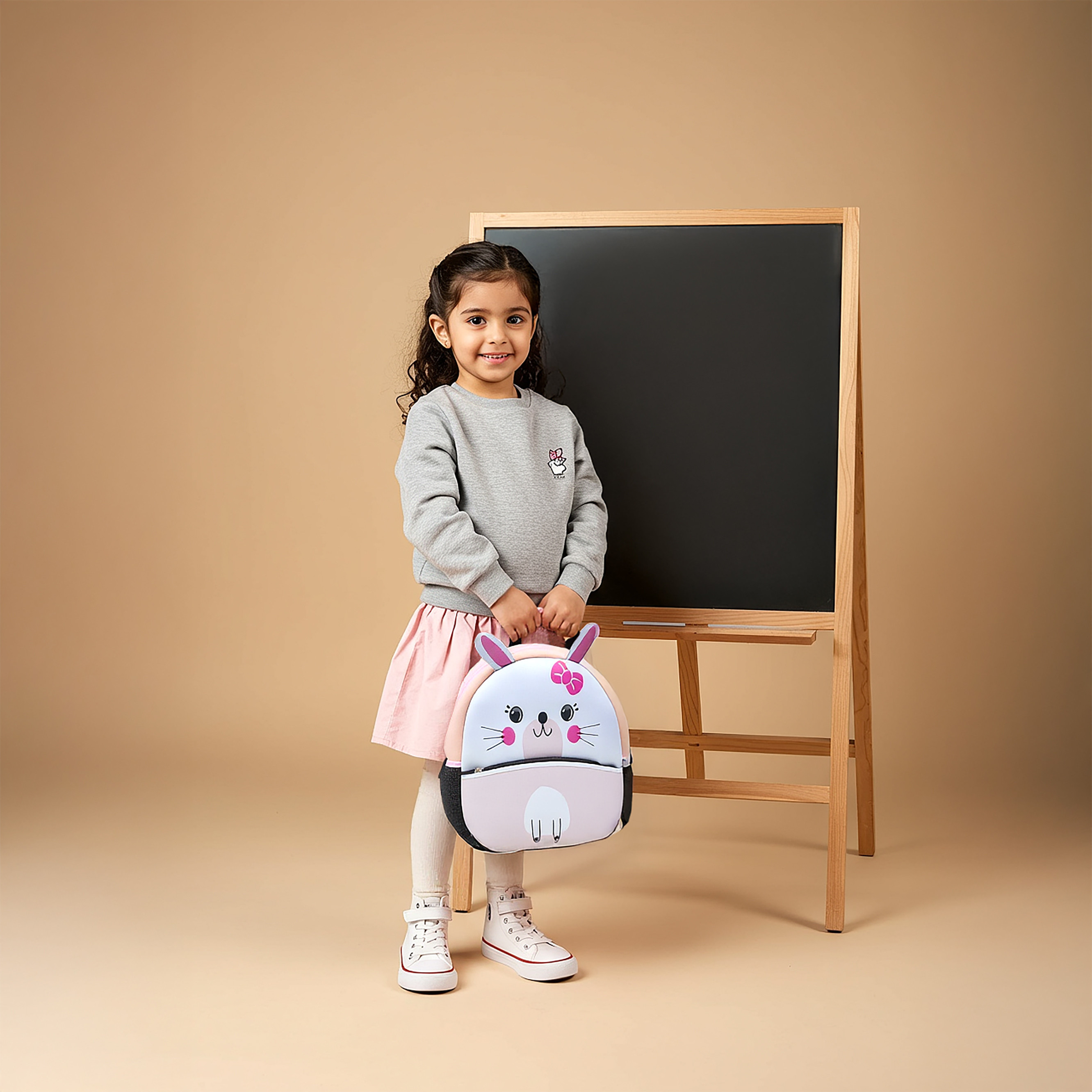 شنطة ظهر بطبعات قطة وحمالات قابلة للتعديل وسحاب إغلاق من جونيورز - 13 بوصة-school-bagsandbackpacks-backpacks-image-3