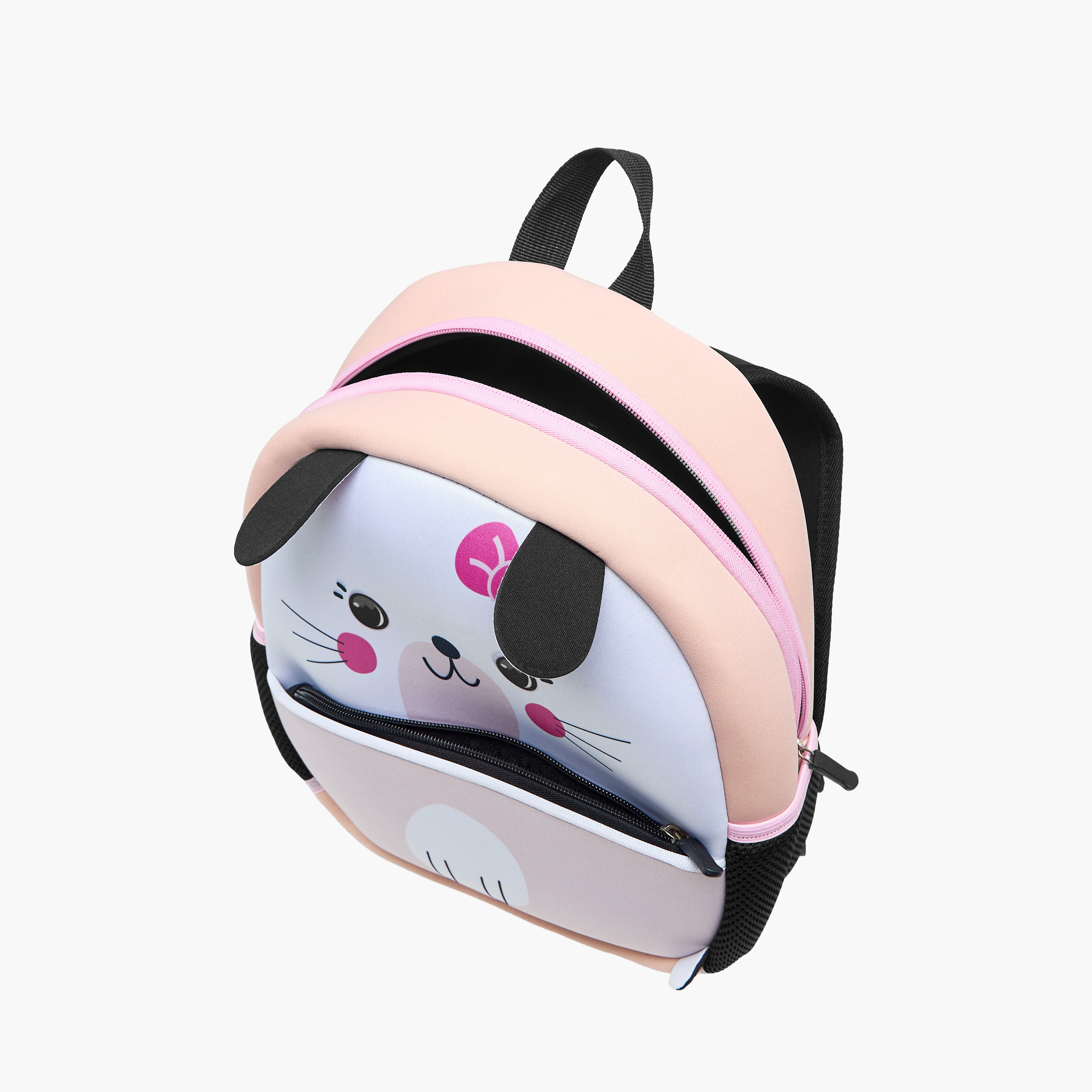 شنطة ظهر بطبعات قطة وحمالات قابلة للتعديل وسحاب إغلاق من جونيورز - 13 بوصة-school-bagsandbackpacks-backpacks-image-11