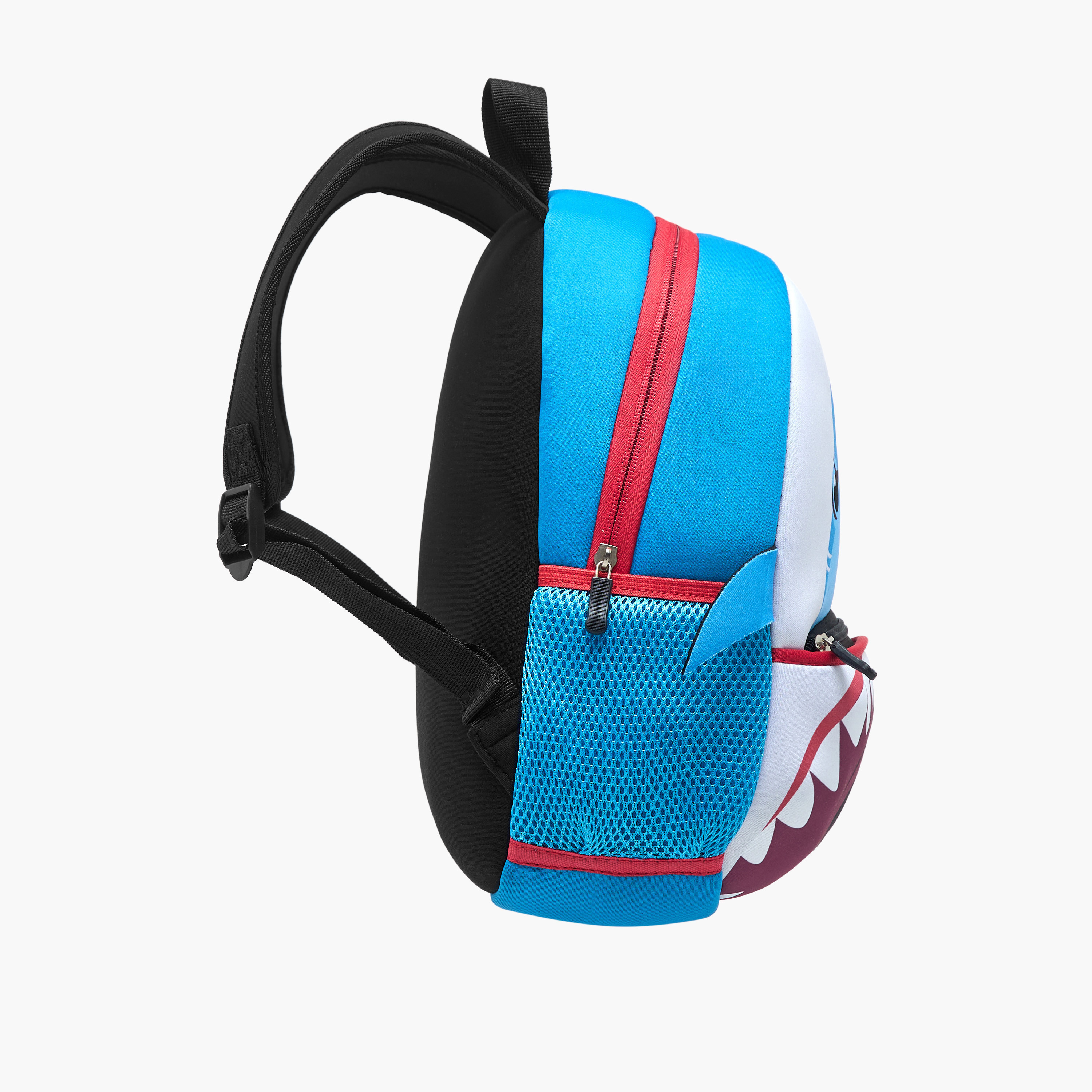 Juniors Shark Print Backpack with Adjustable Straps and Zip Closure - 13 inches-school-bagsandbackpacks-backpacks-image-5