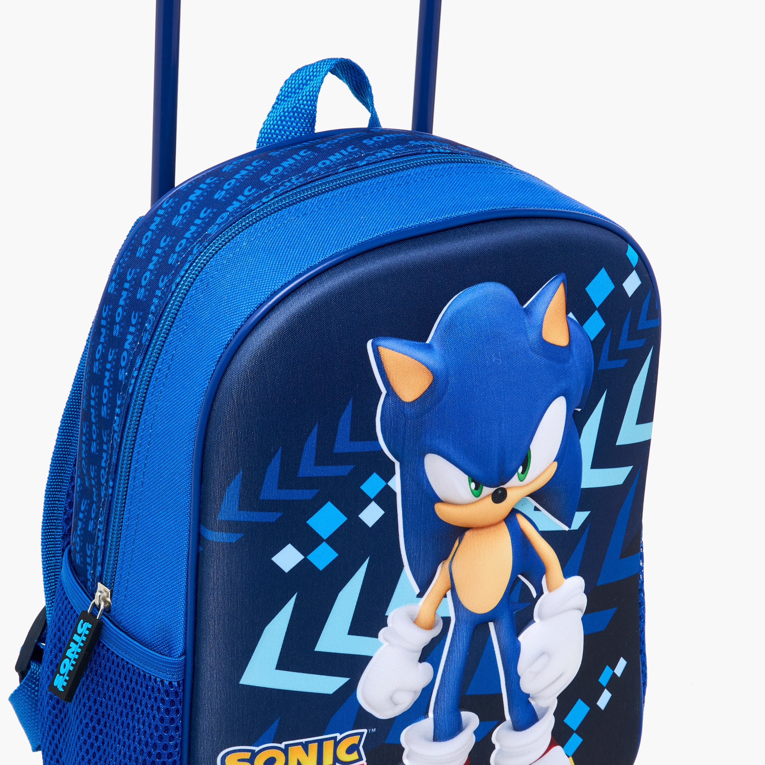 Sonic 3-Piece Printed Trolley Backpack Set - 12 inches-school-bagsandbackpacks-trolleybags-image-14