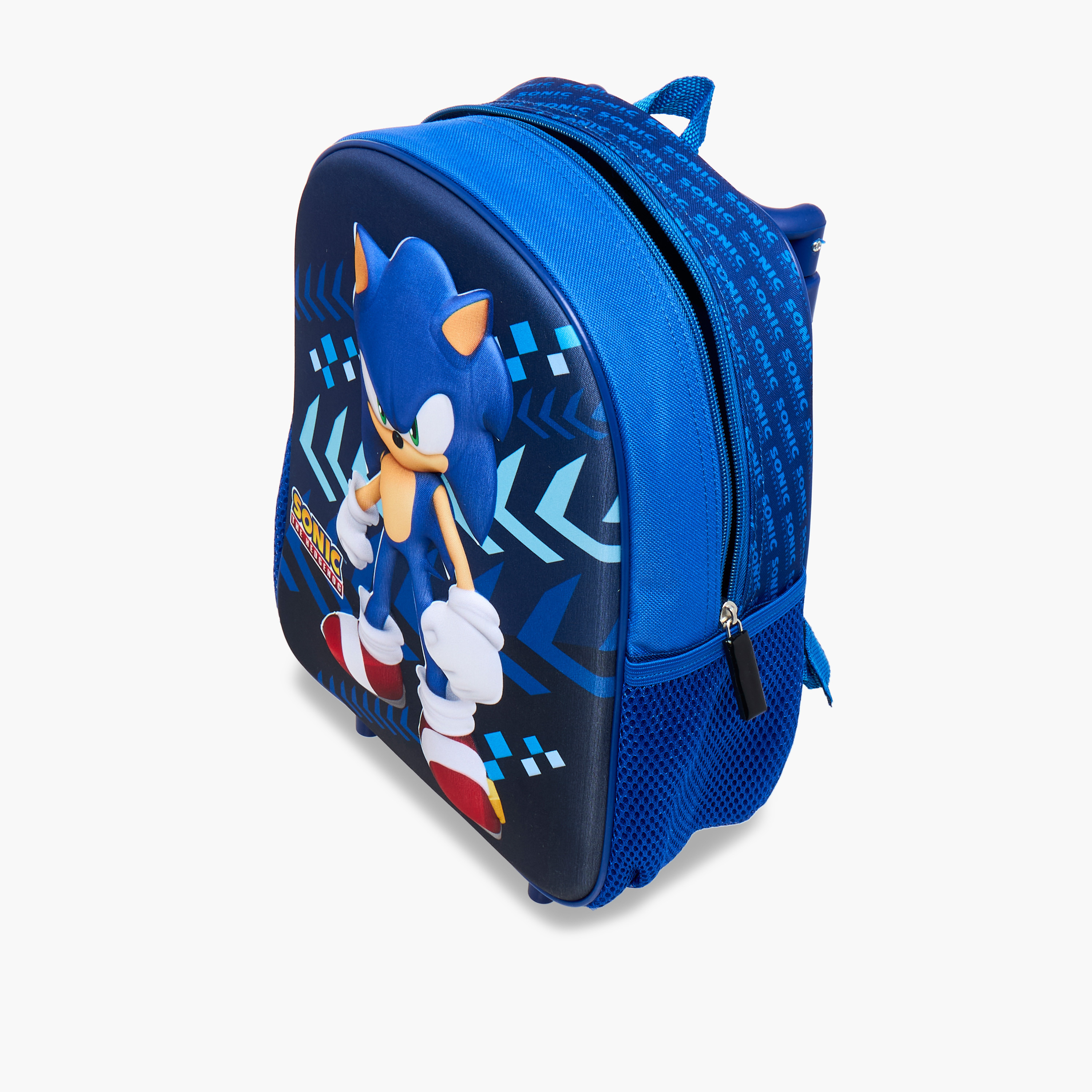 Sonic 3-Piece Printed Trolley Backpack Set - 12 inches-school-bagsandbackpacks-trolleybags-image-16