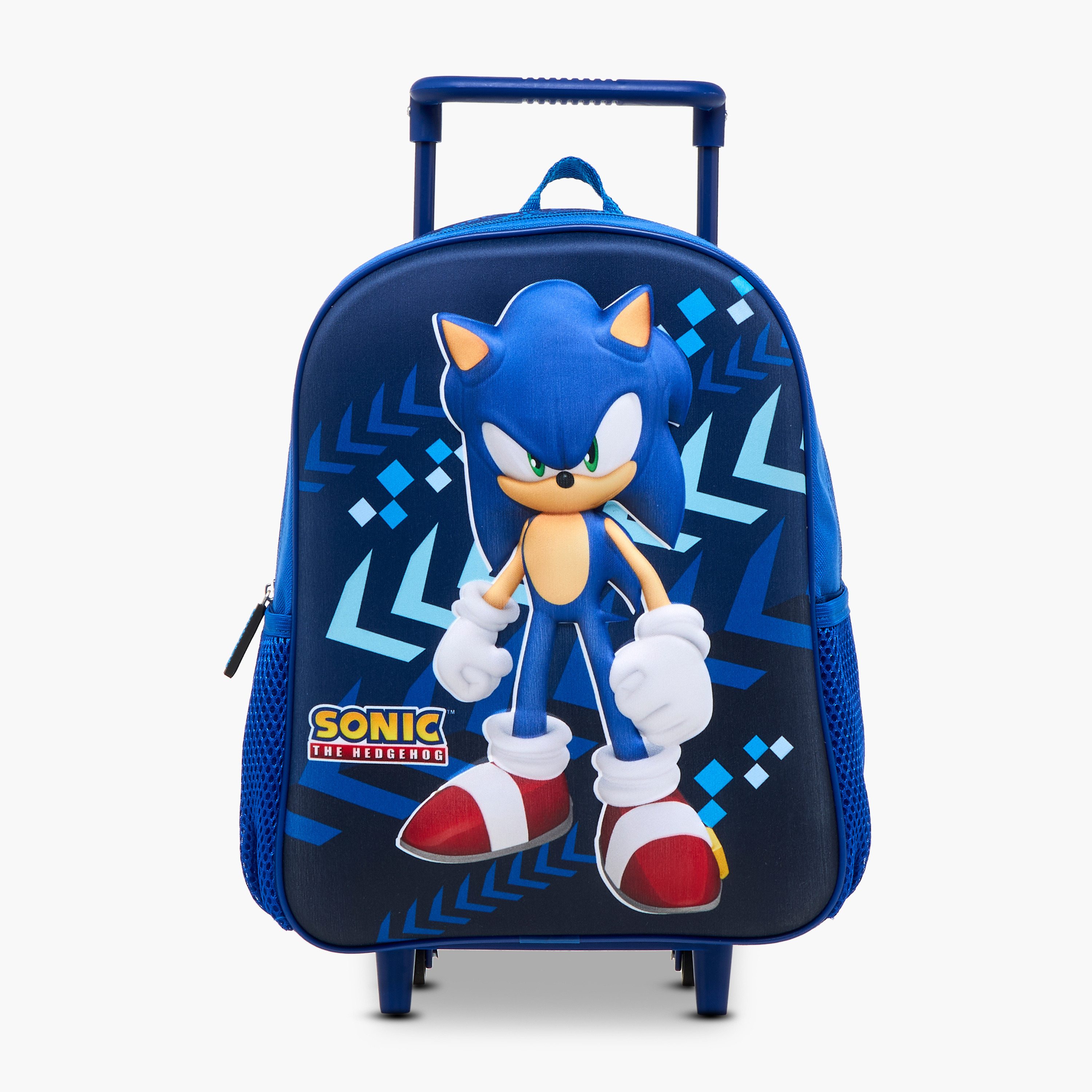 Sonic 3-Piece Printed Trolley Backpack Set - 12 inches-school-bagsandbackpacks-trolleybags-image-2
