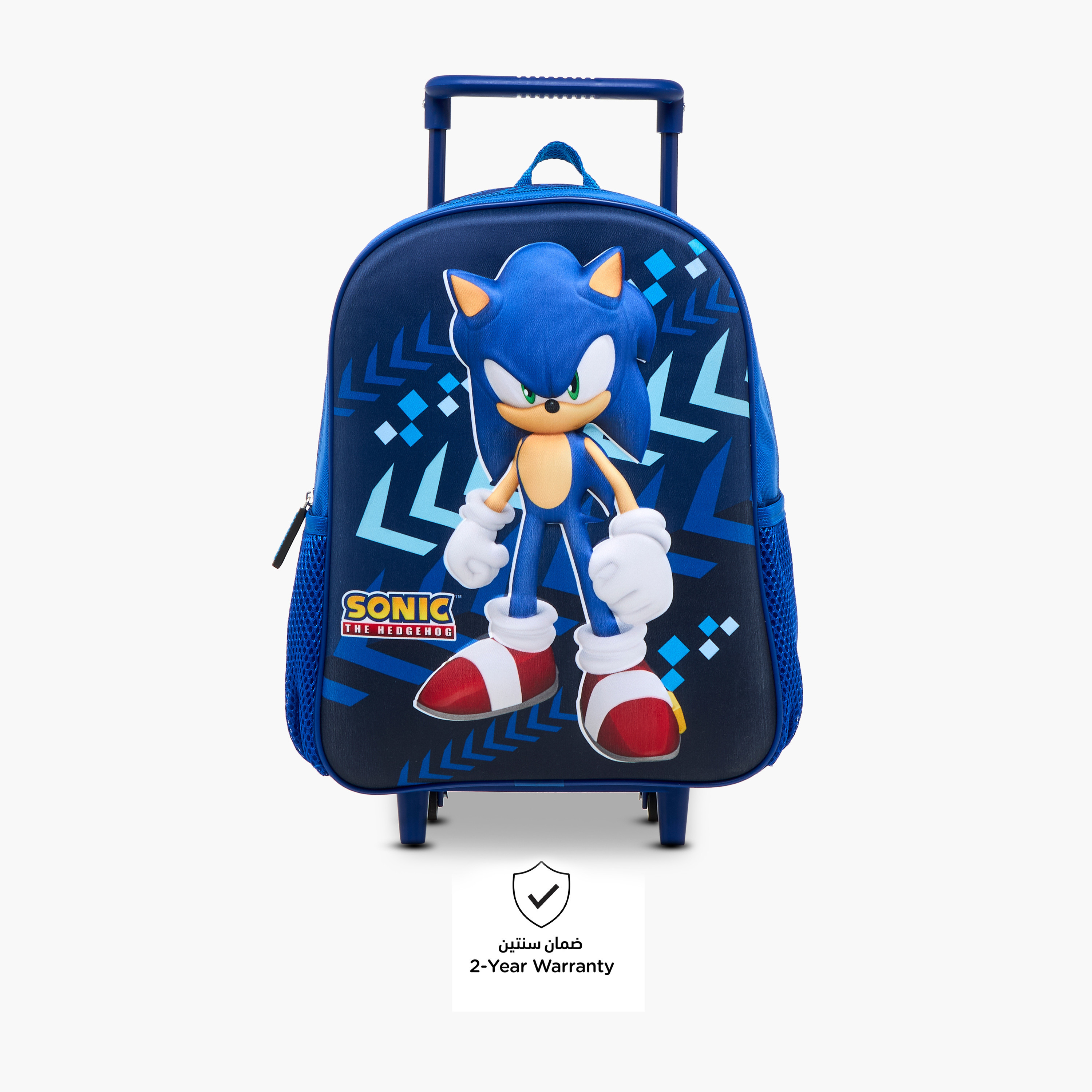 Sonic 3-Piece Printed Trolley Backpack Set - 12 inches-school-bagsandbackpacks-trolleybags-image-5
