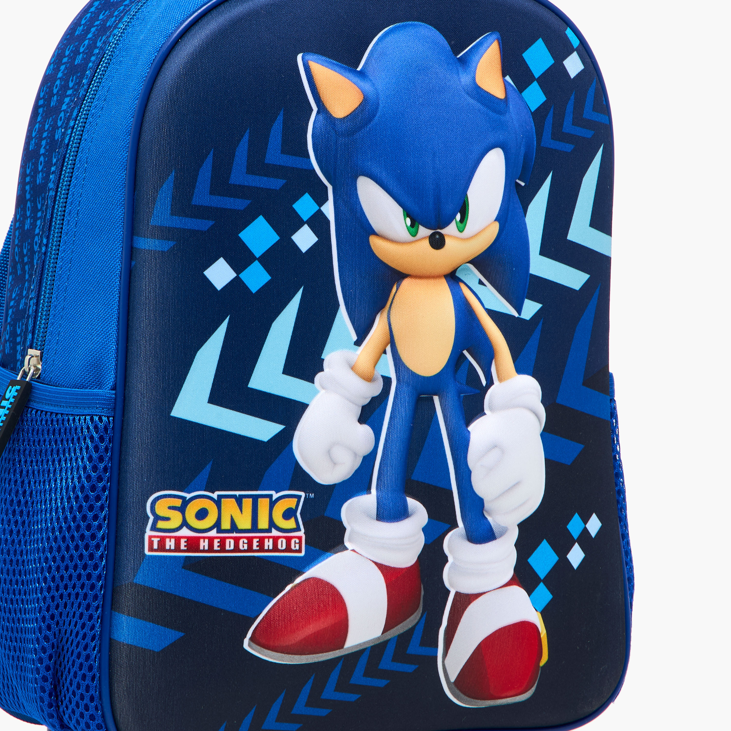 Sonic 3-Piece Printed Trolley Backpack Set - 12 inches-school-bagsandbackpacks-trolleybags-image-8