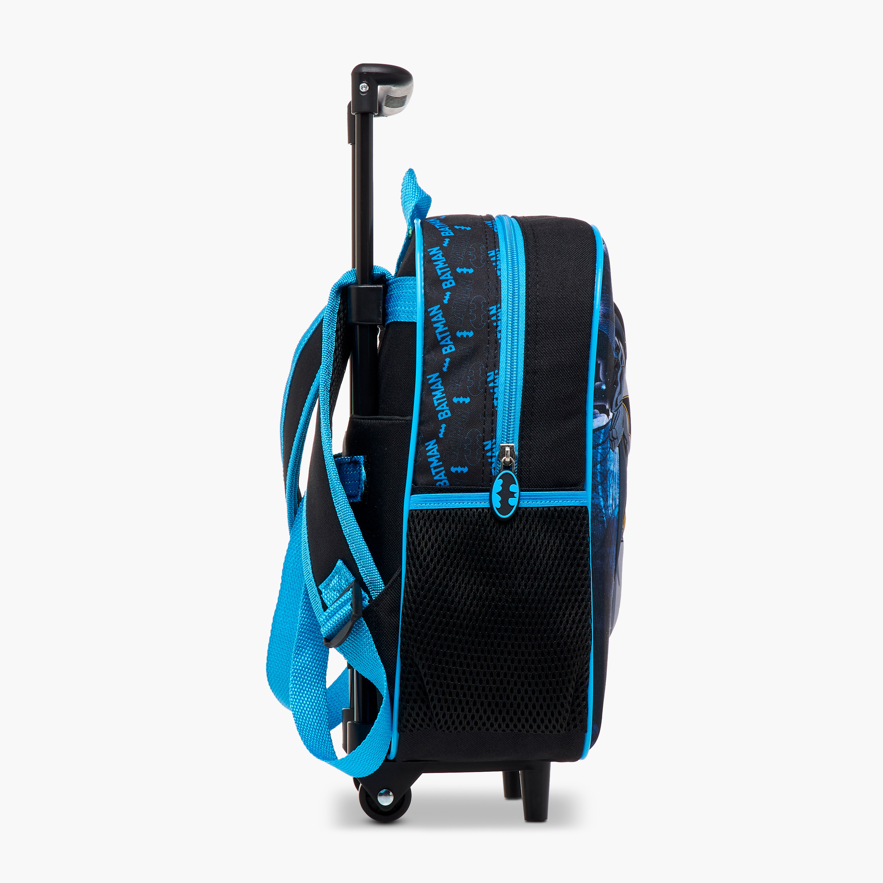 Batman Print 3-Piece Trolley Backpack Set - 12 inches-school-bagsandbackpacks-trolleybags-image-3