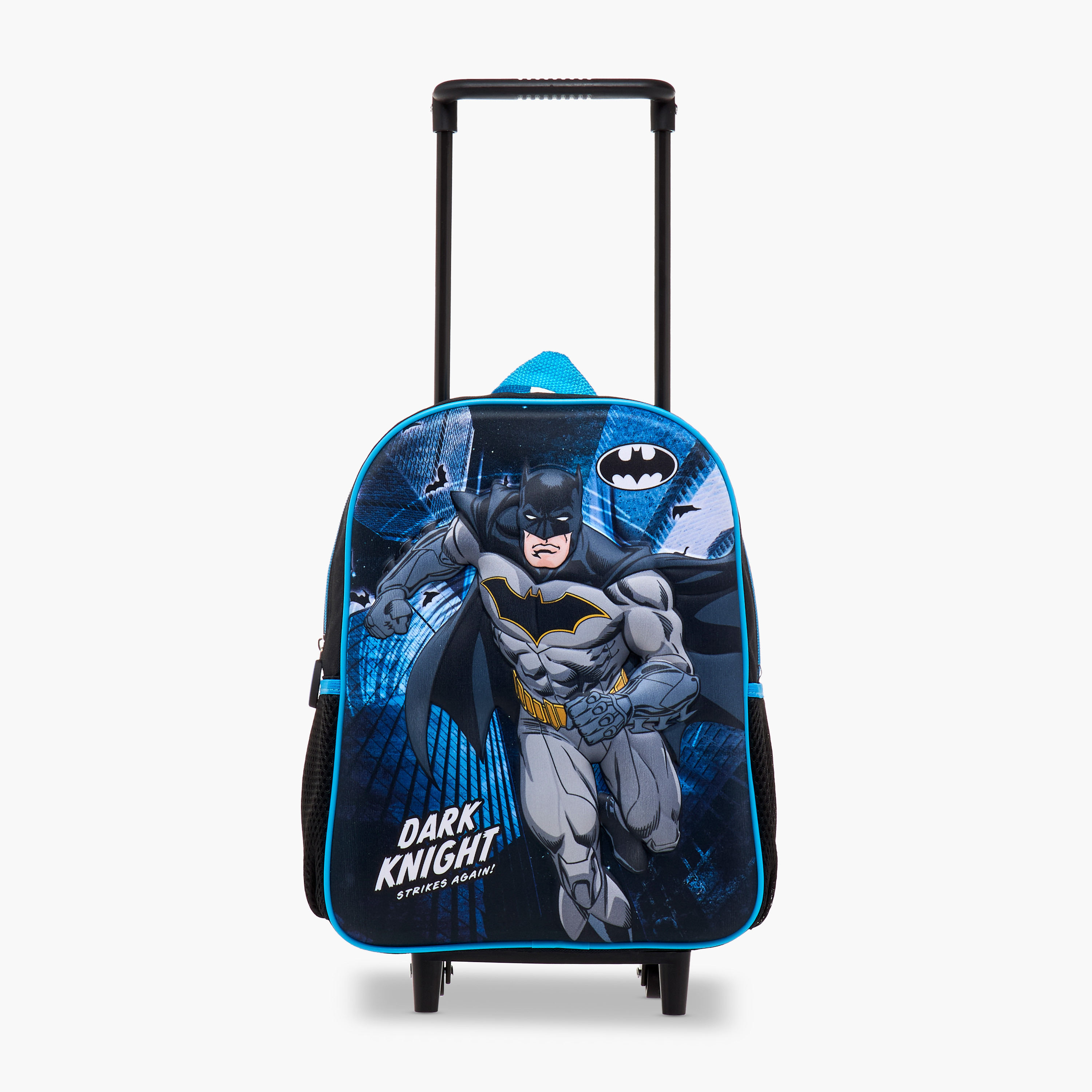 Batman Print 3-Piece Trolley Backpack Set - 12 inches-school-bagsandbackpacks-trolleybags-image-5