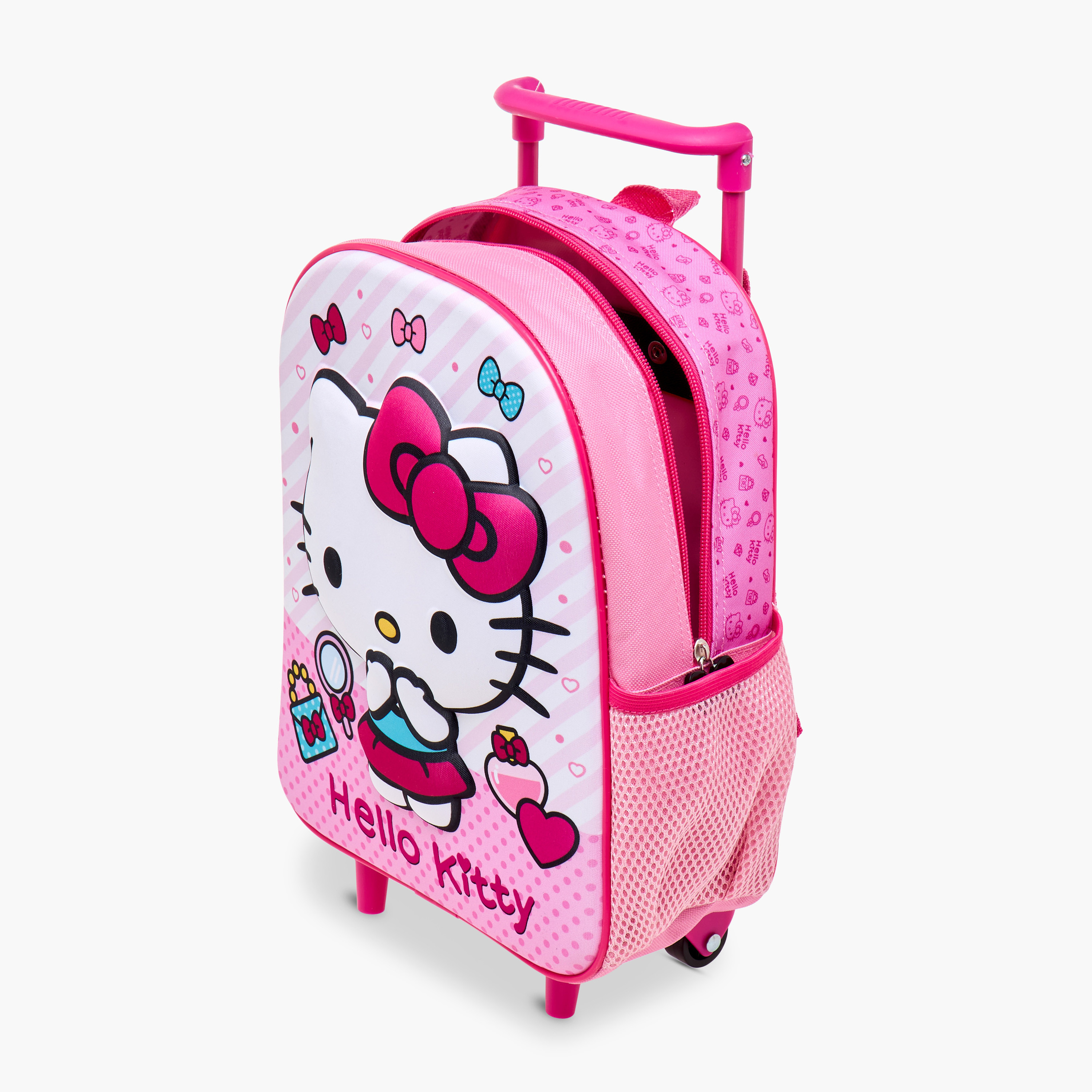 Hello Kitty Print 3-Piece Trolley Backpack Set - 12 inches-school-bagsandbackpacks-trolleybags-image-16