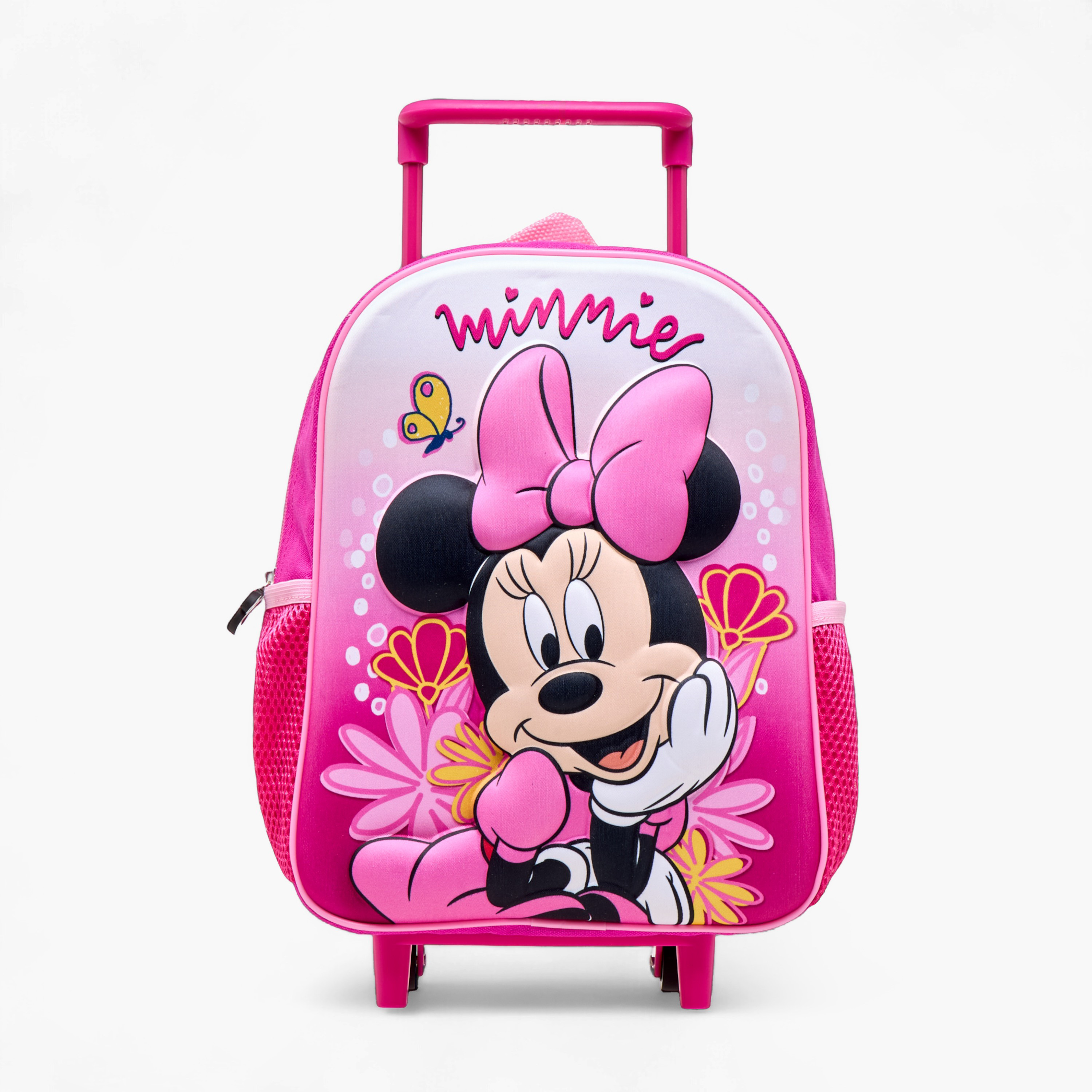 Disney 3-Piece Minnie Mouse Print Trolley Backpack Set -12 inches-school-bagsandbackpacks-trolleybags-image-2