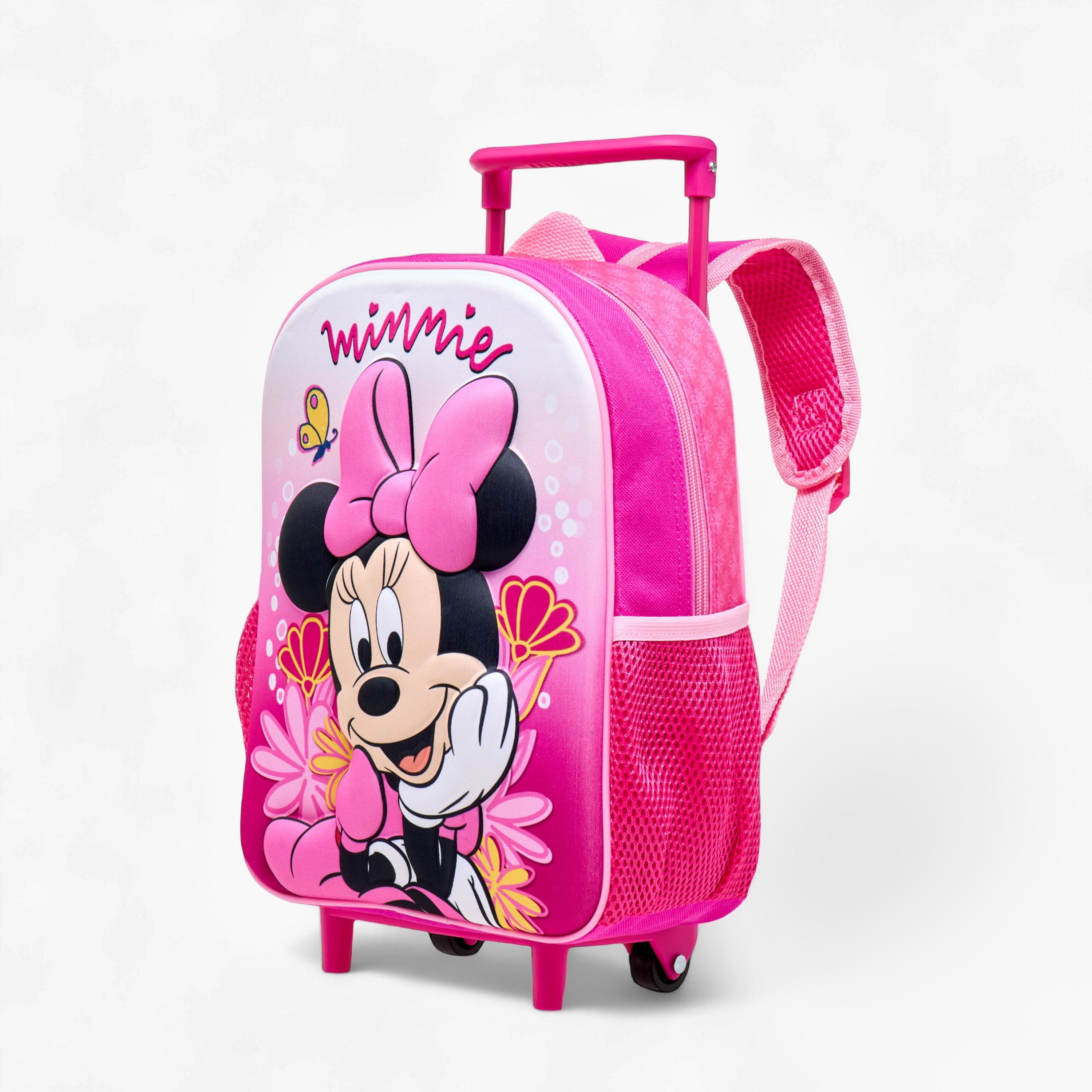 Disney 3-Piece Minnie Mouse Print Trolley Backpack Set -12 inches-school-bagsandbackpacks-trolleybags-image-3