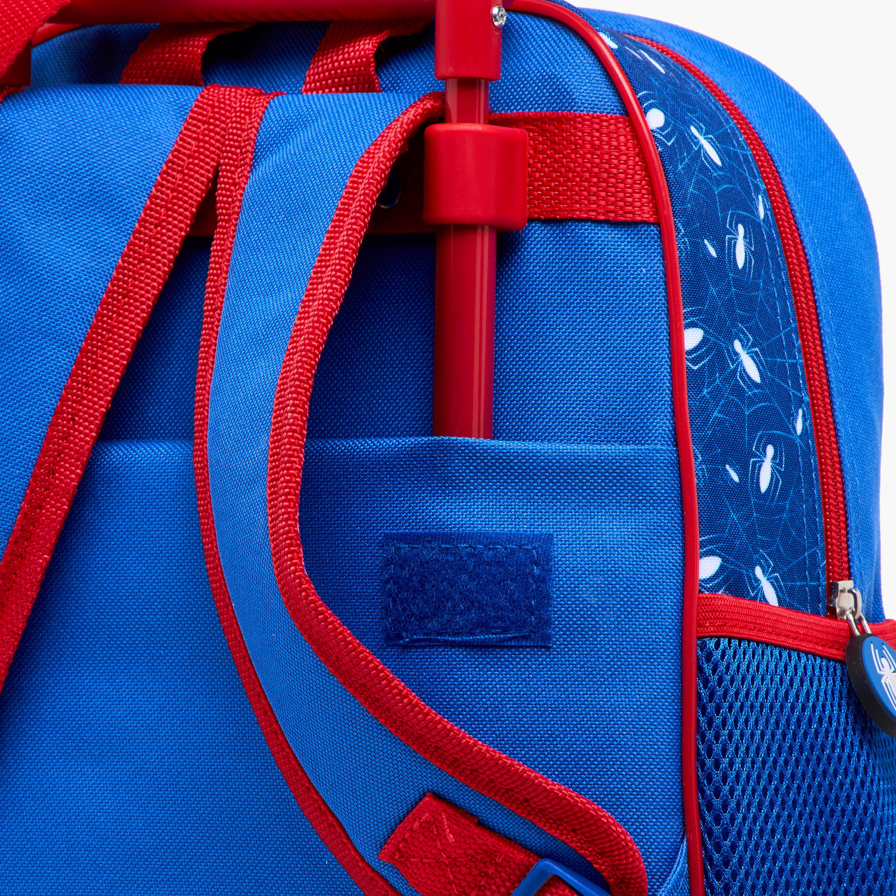 Spider-Man Print 3-Piece Trolley Backpack Set - 12 inches-school-bagsandbackpacks-trolleybags-image-13