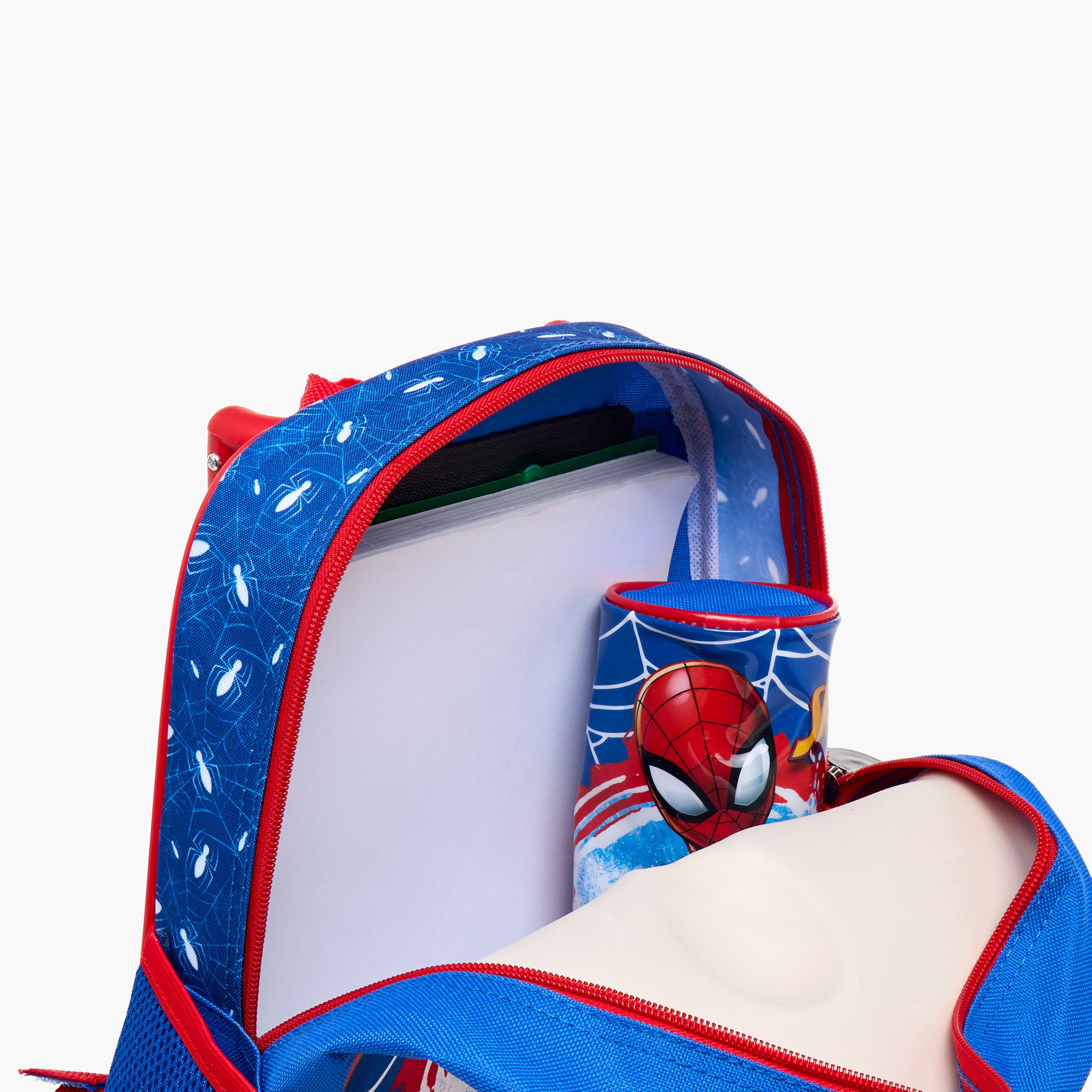 Spider-Man Print 3-Piece Trolley Backpack Set - 12 inches-school-bagsandbackpacks-trolleybags-image-19