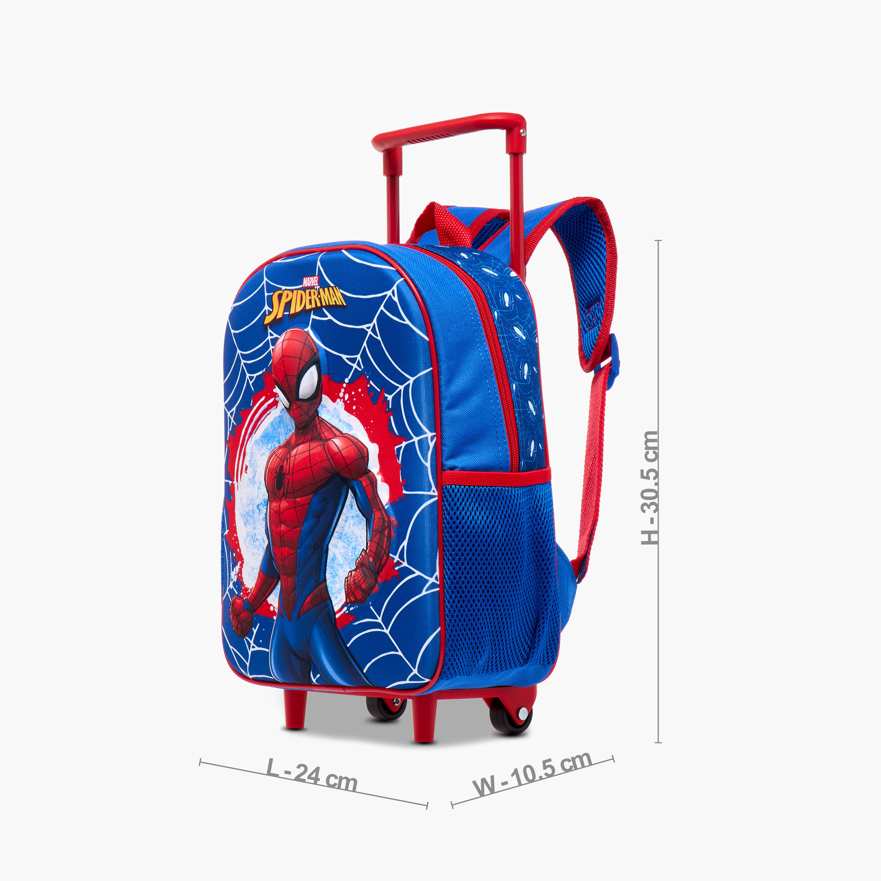 Spider-Man Print 3-Piece Trolley Backpack Set - 12 inches-school-bagsandbackpacks-trolleybags-image-5