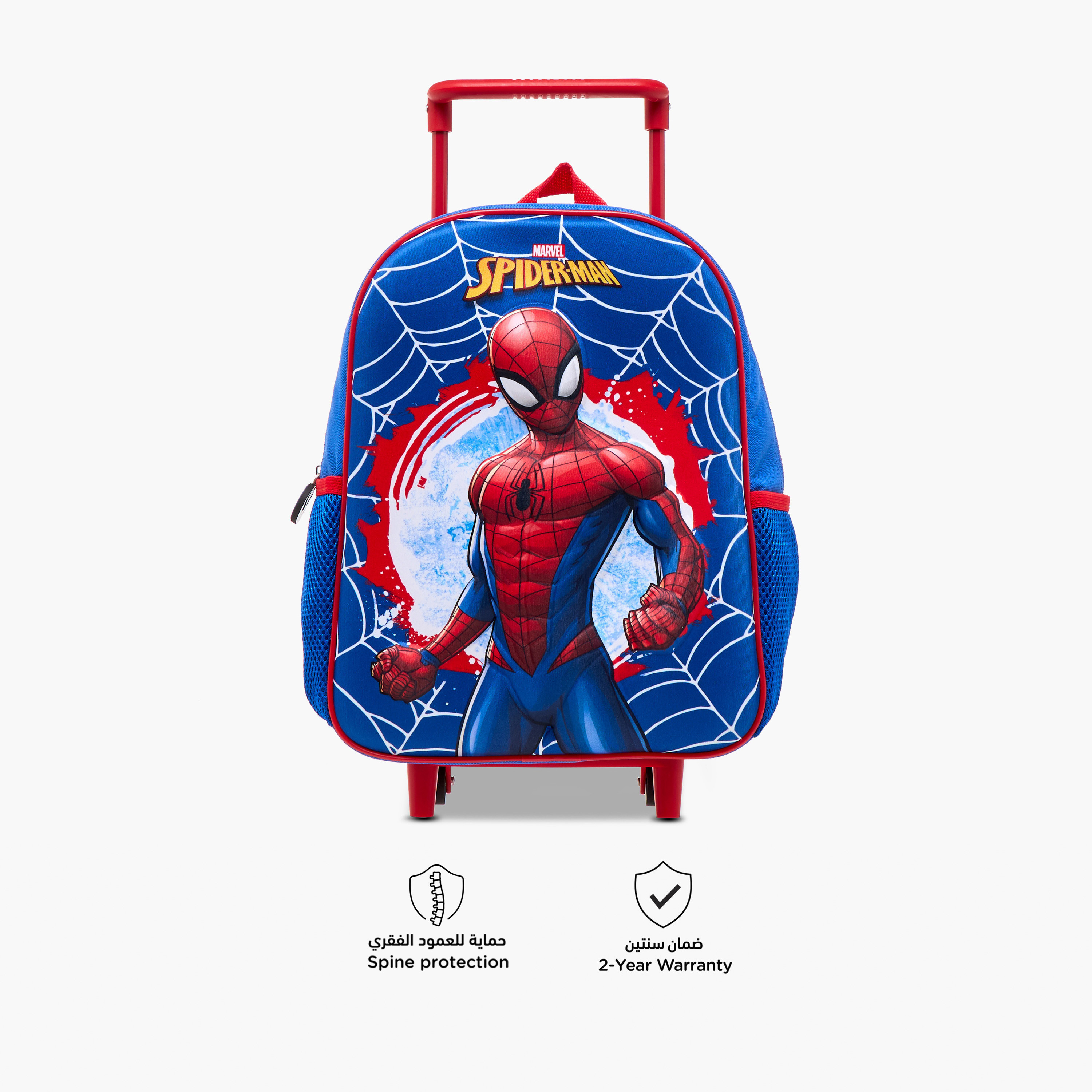 Spider-Man Print 3-Piece Trolley Backpack Set - 12 inches-school-bagsandbackpacks-trolleybags-image-7