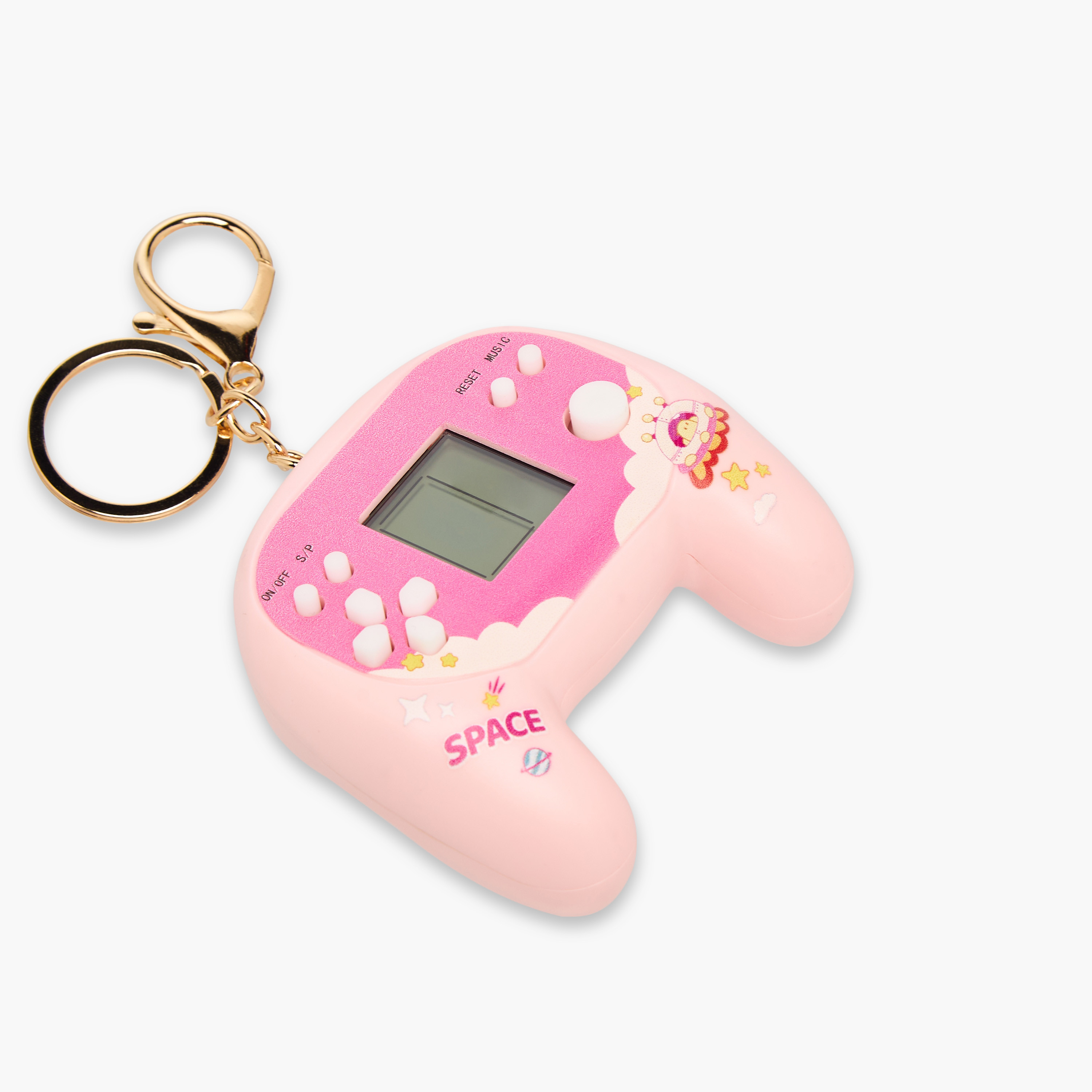 سلسلة مفاتيح لعبة إلكترونية فضائية مع خطاف-girls-accessories-keyringsandbagcharms-image-3